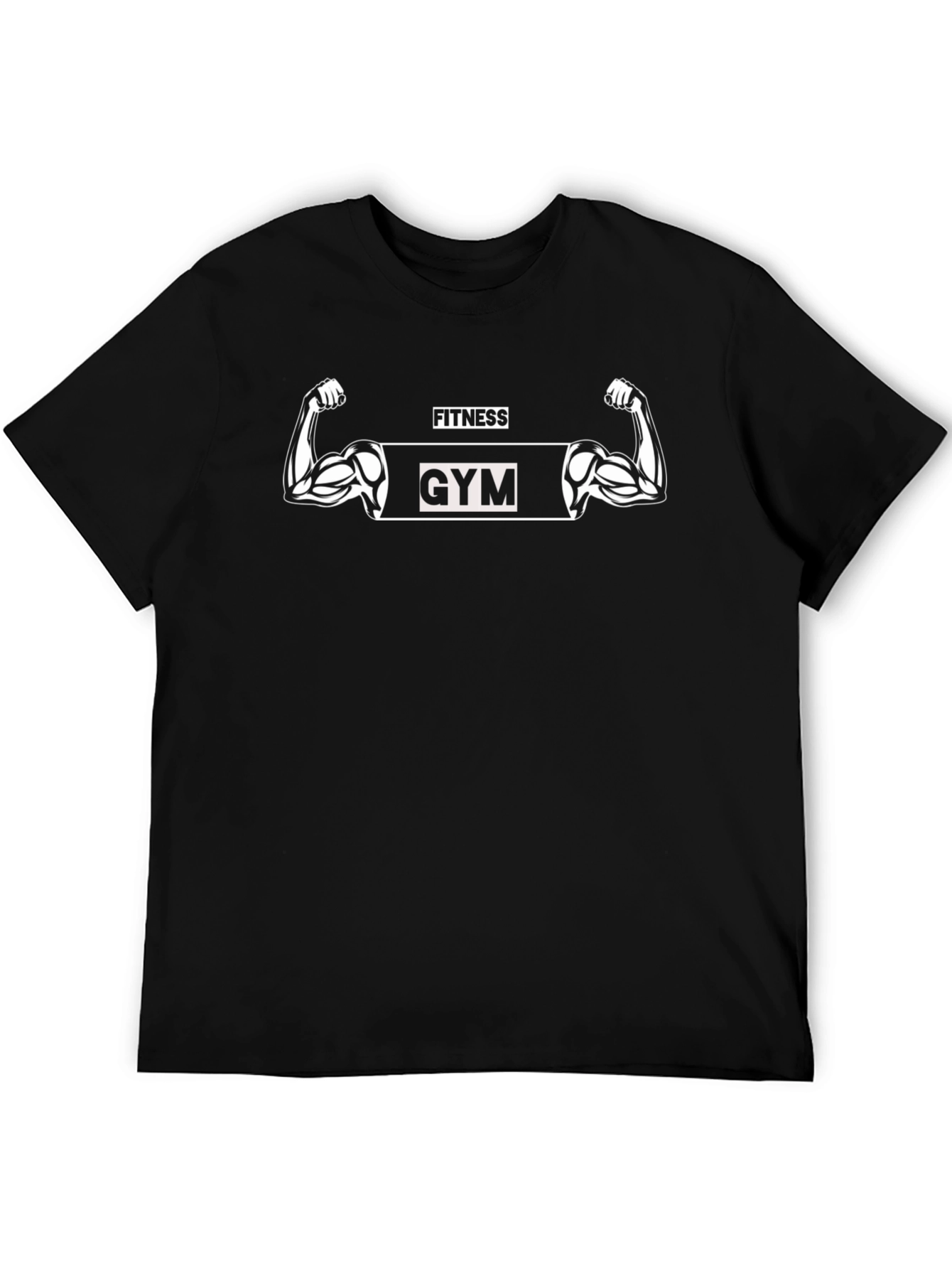 Fitness Gym Black Graphic T-Shirt