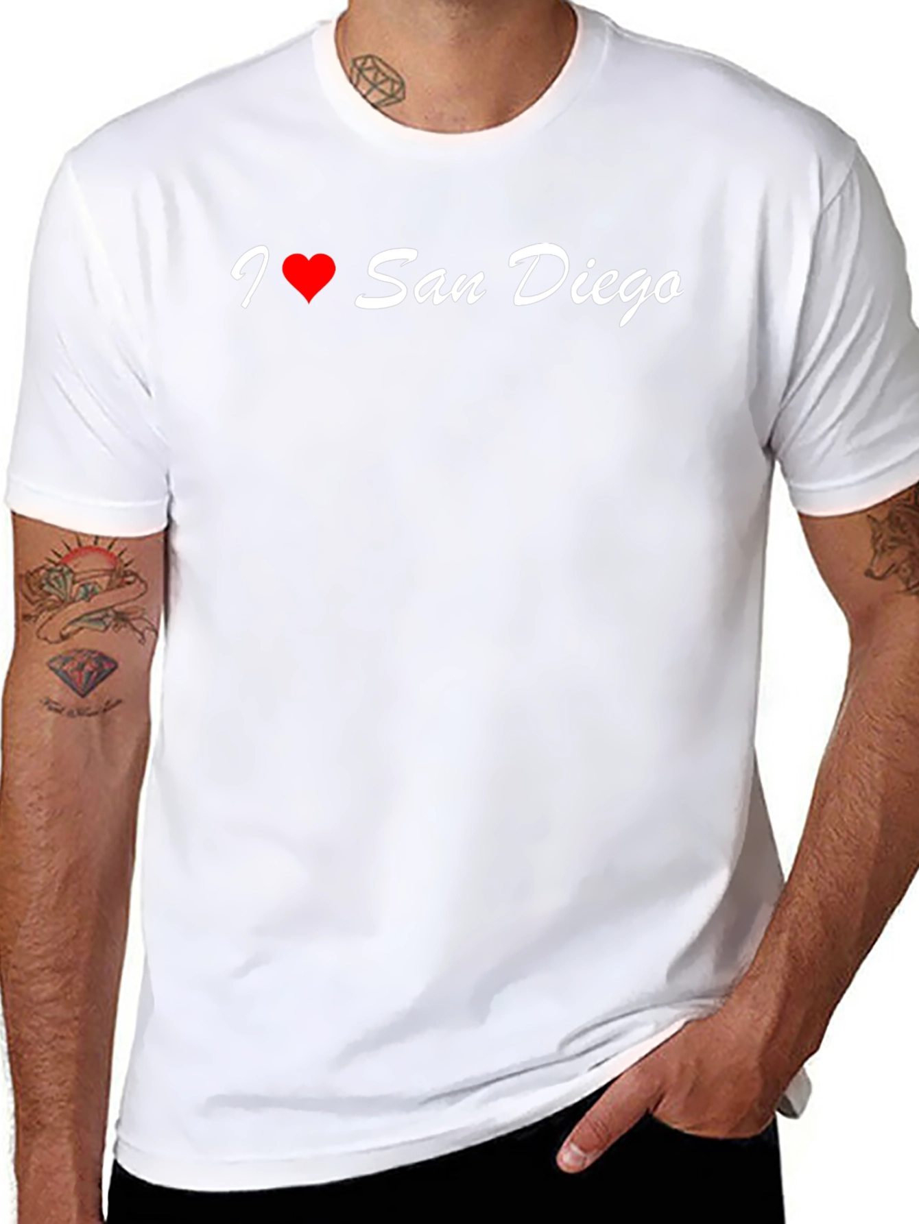 I Heart San Diego Black T-Shirt