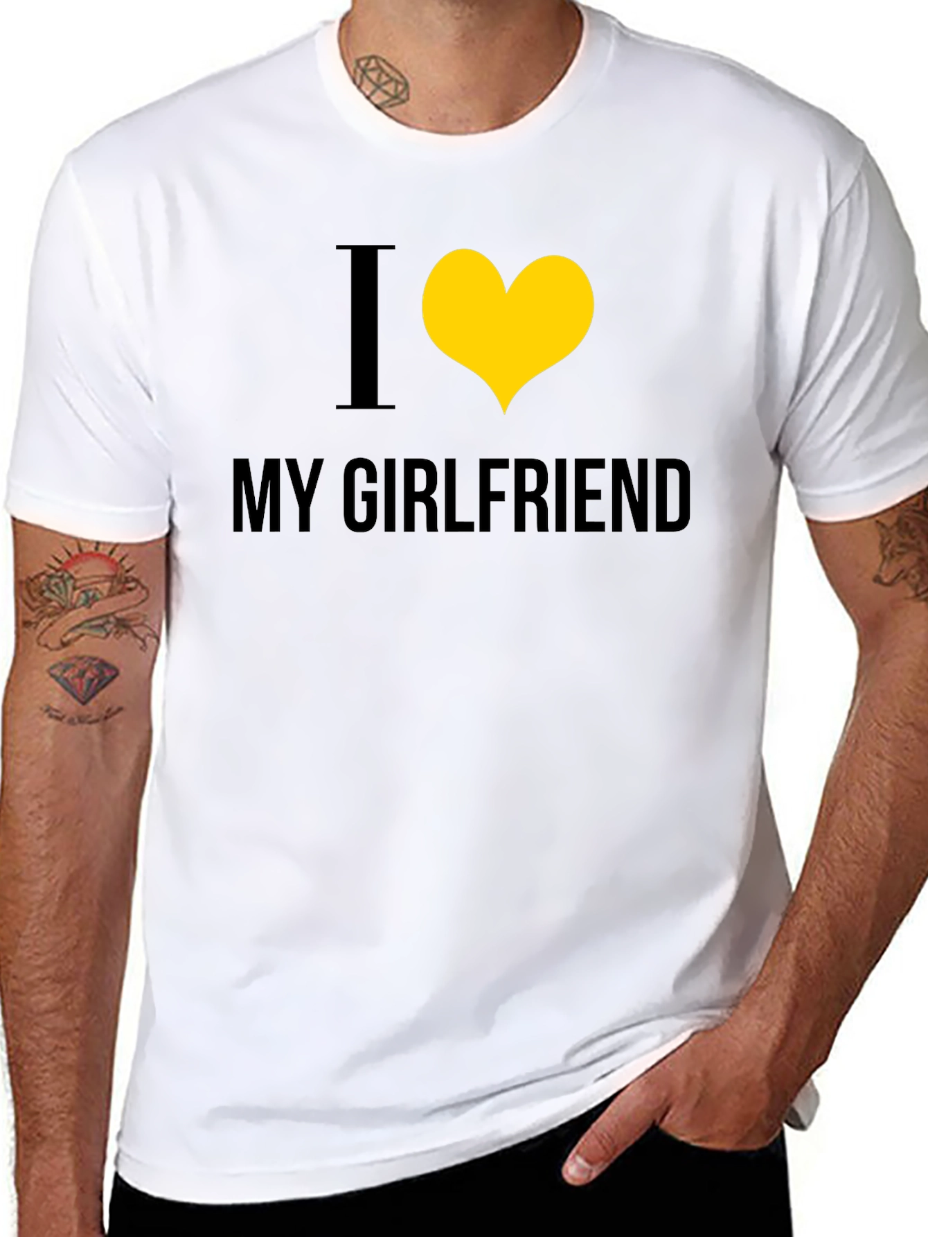 I Heart My Girlfriend Black Tee