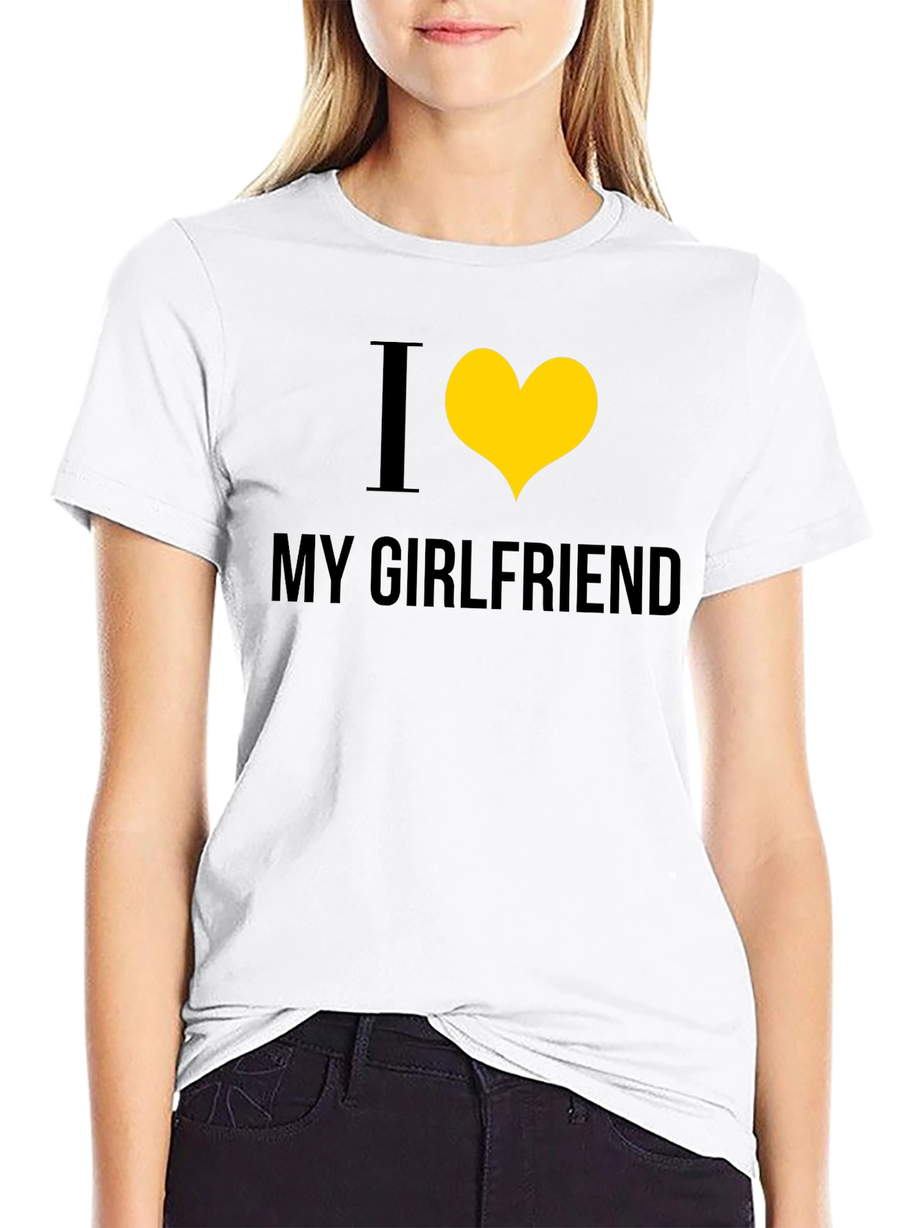 I Heart My Girlfriend Black Tee