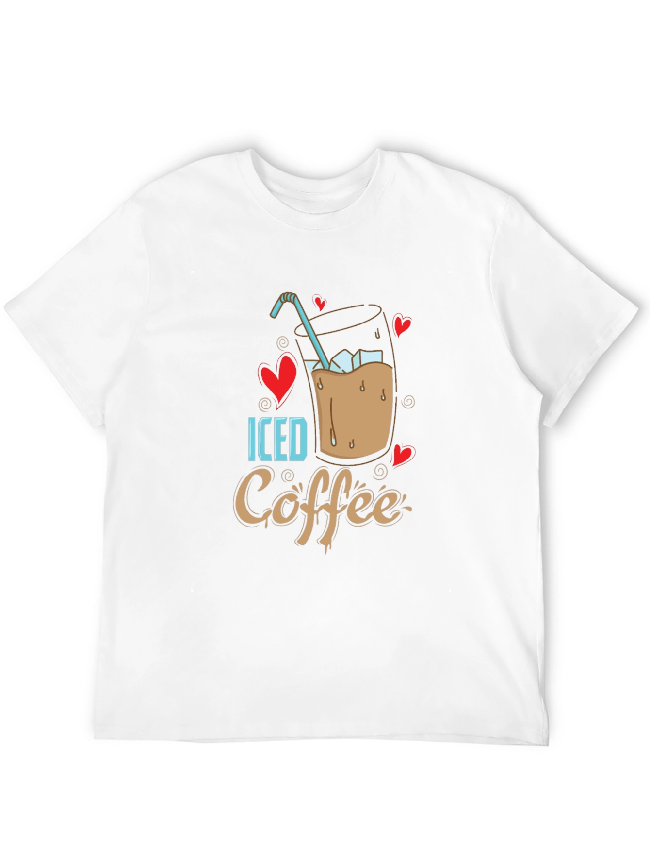 Iced Coffee Lover T-Shirt - Cool Design