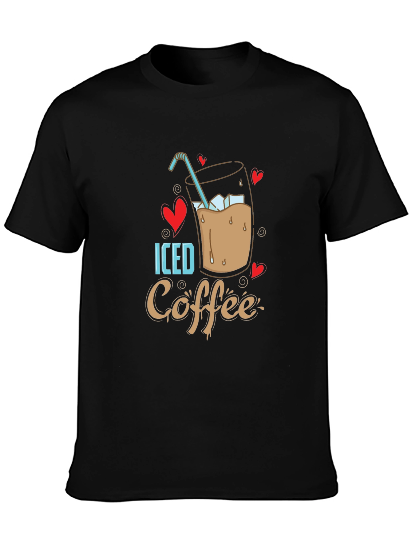 Iced Coffee Lover T-Shirt - Cool Design