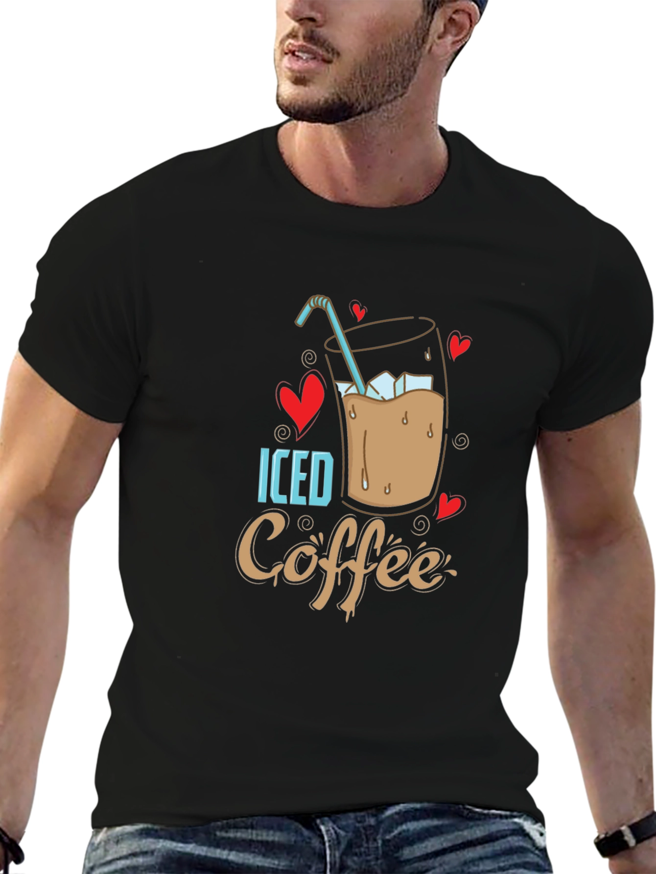 Iced Coffee Lover T-Shirt - Cool Design