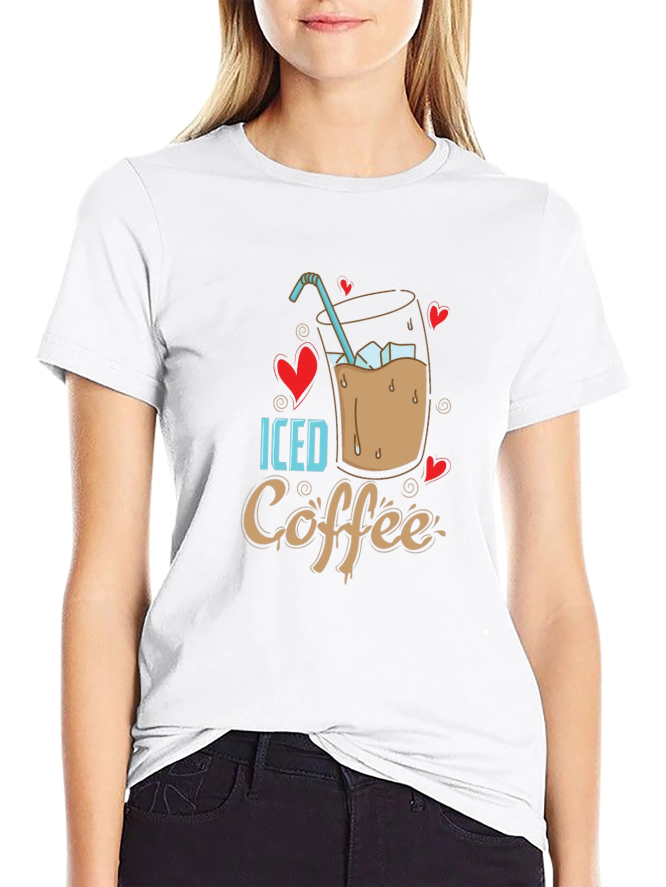 Iced Coffee Lover T-Shirt - Cool Design