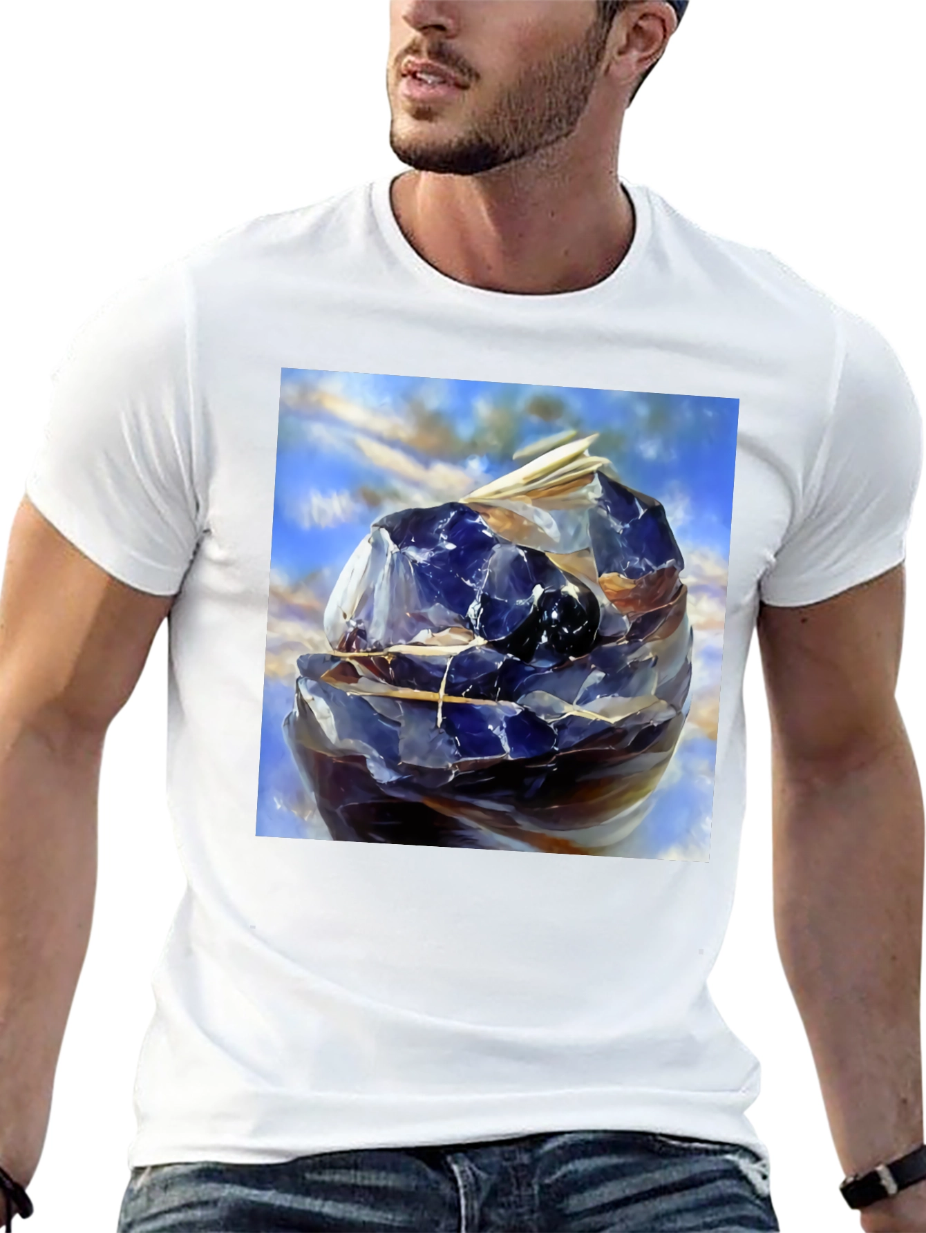 Abstract Geometric Sphere Graphic Tee