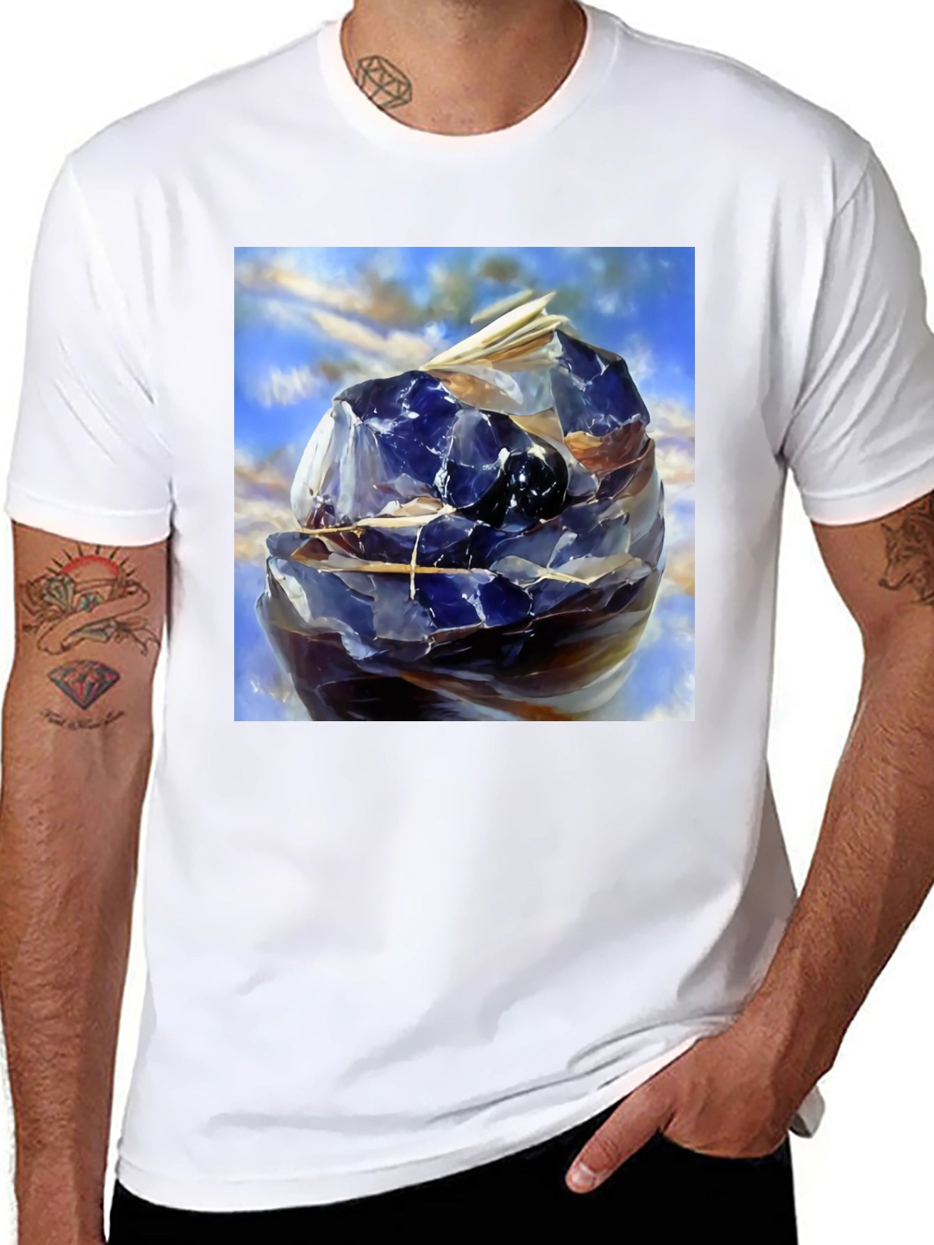 Abstract Geometric Sphere Graphic Tee