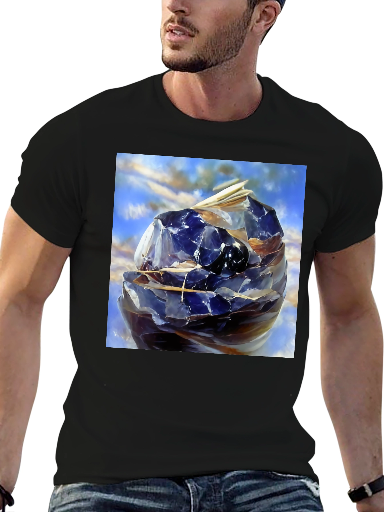 Abstract Geometric Sphere Graphic Tee
