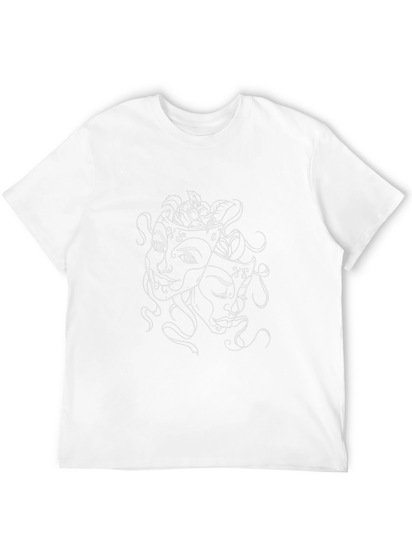 Drama Masks Graphic Black T-Shirt