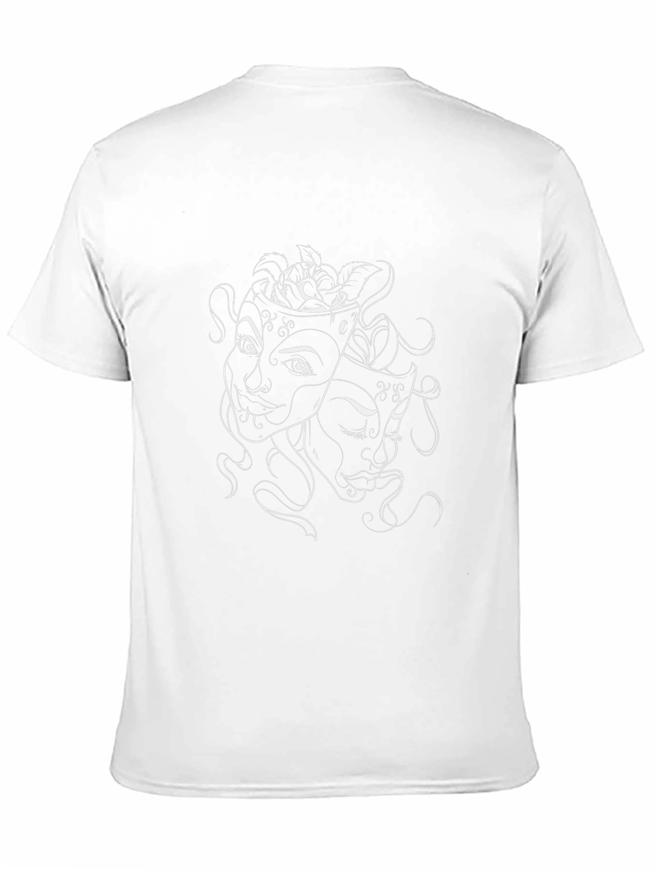 Drama Masks Graphic Black T-Shirt