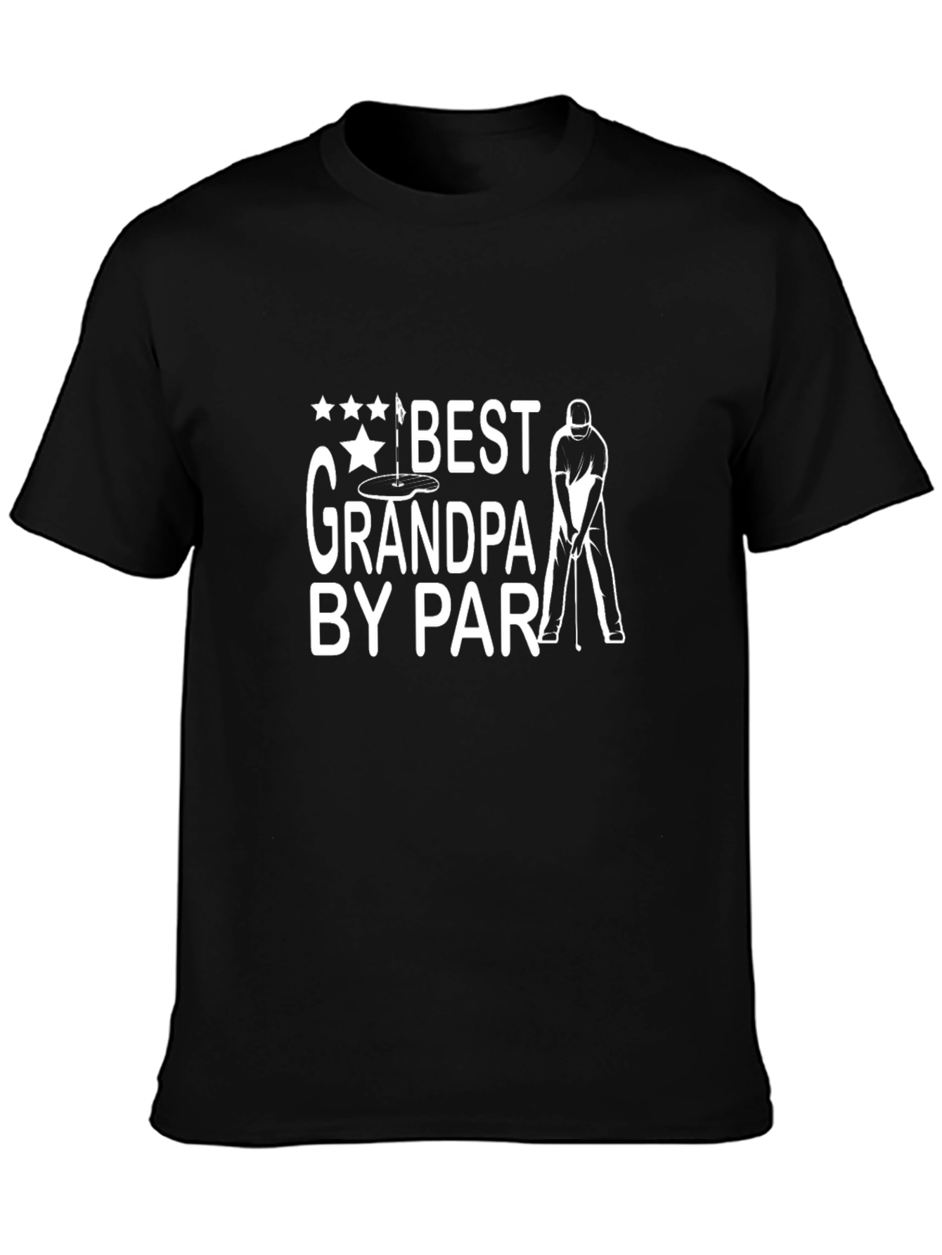 Best Grandpa By Par Black T-Shirt