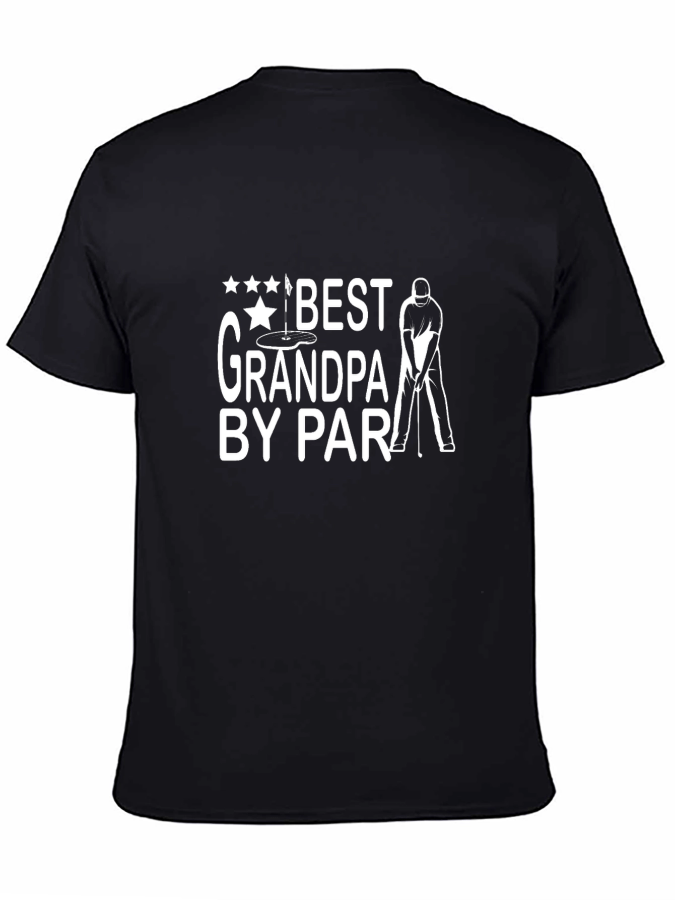 Best Grandpa By Par Black T-Shirt