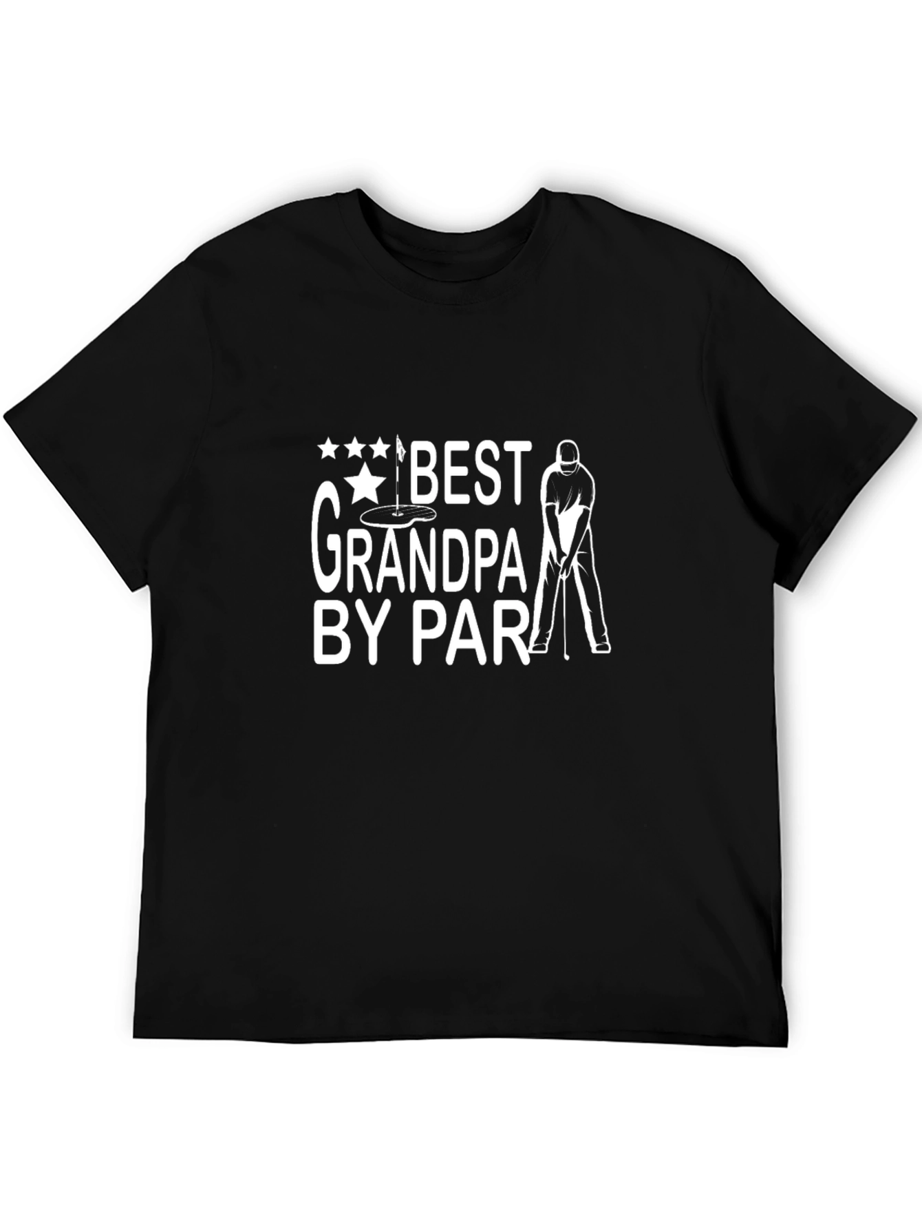 Best Grandpa By Par Black T-Shirt