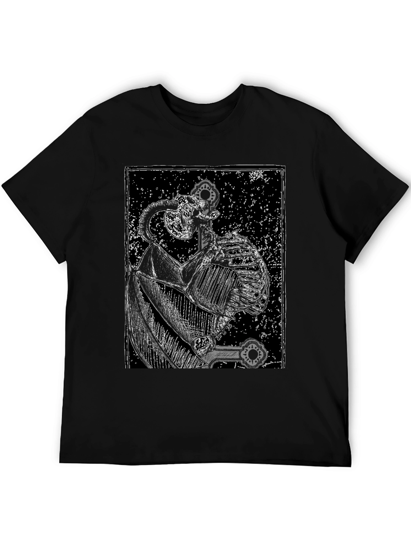 Dark Knight Sword T-Shirt - Gothic Style