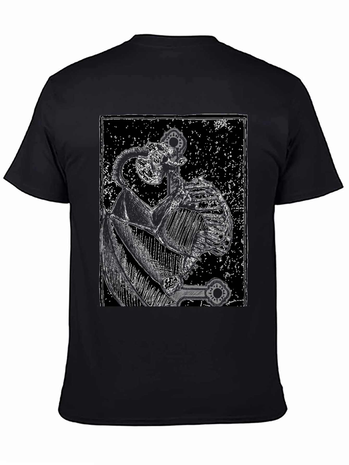 Dark Knight Sword T-Shirt - Gothic Style