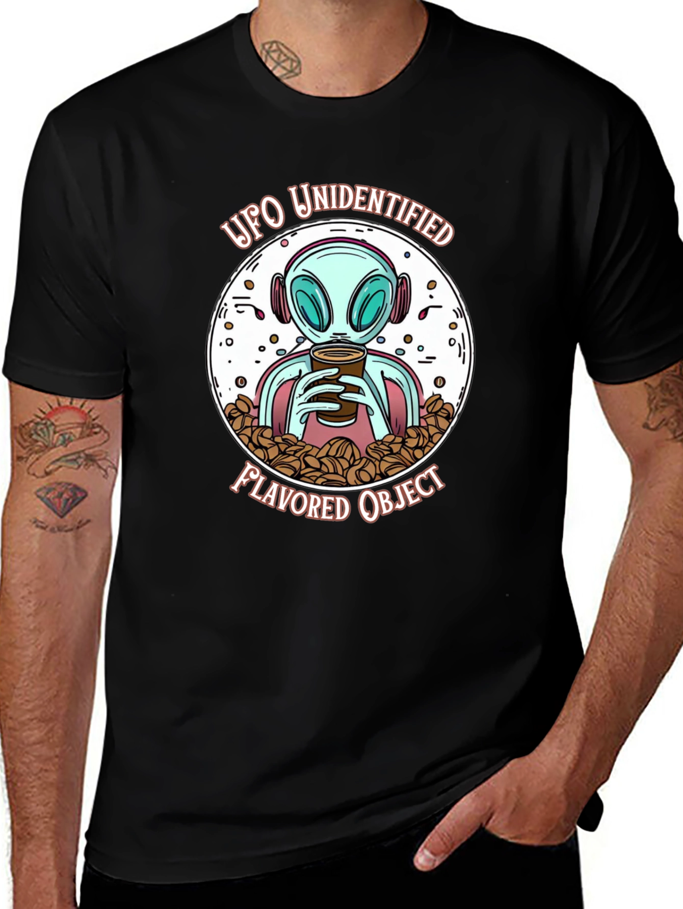 UFO Unidentified Flavored Object Graphic T-Shirt