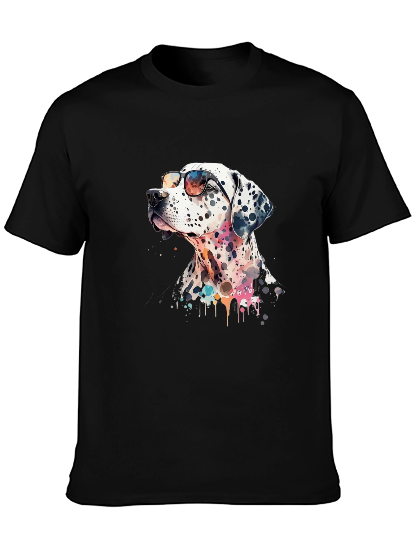 Cool Dalmatian Dog Graphic T-Shirt