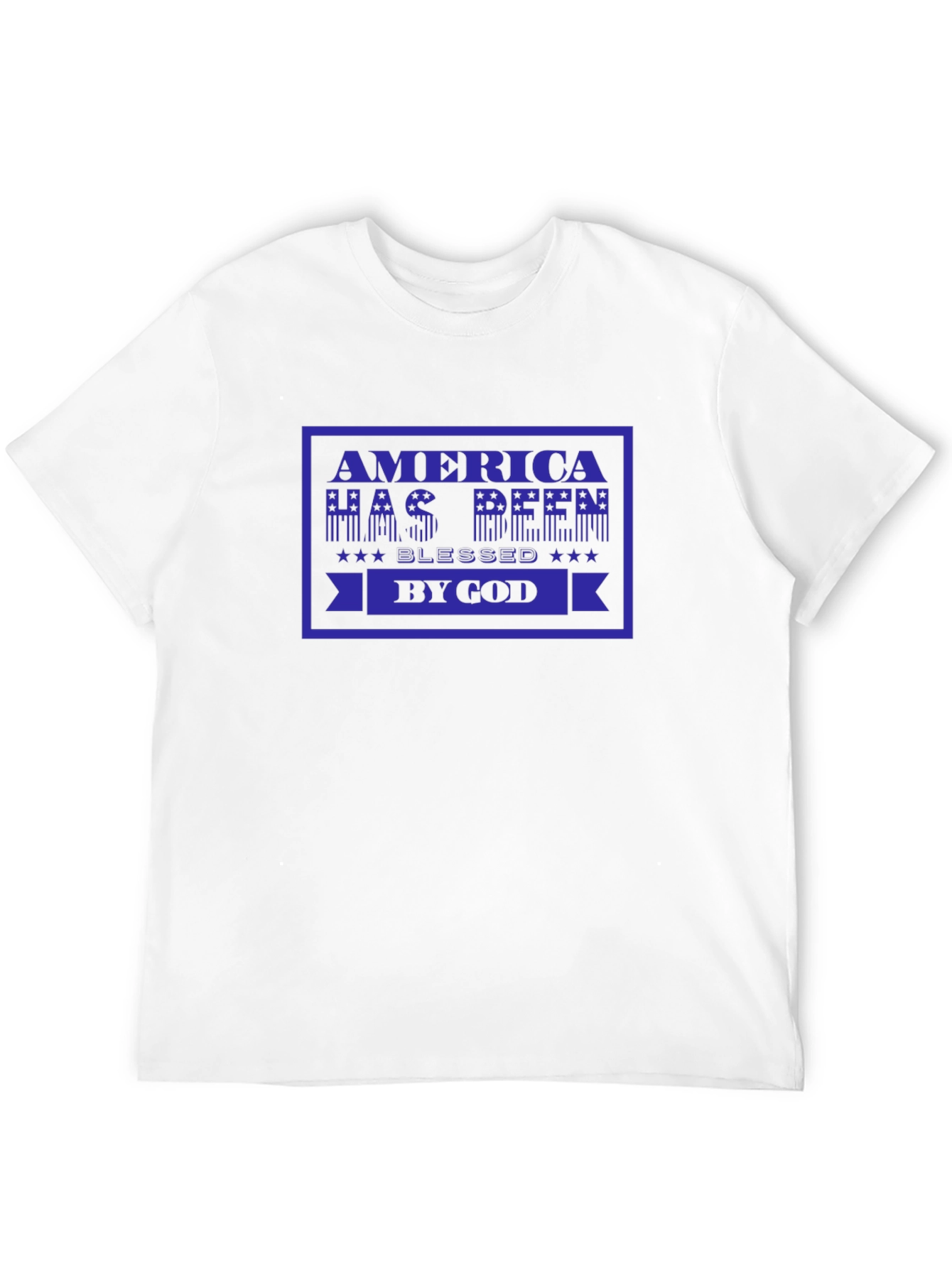 America Blessed By God Black T-Shirt