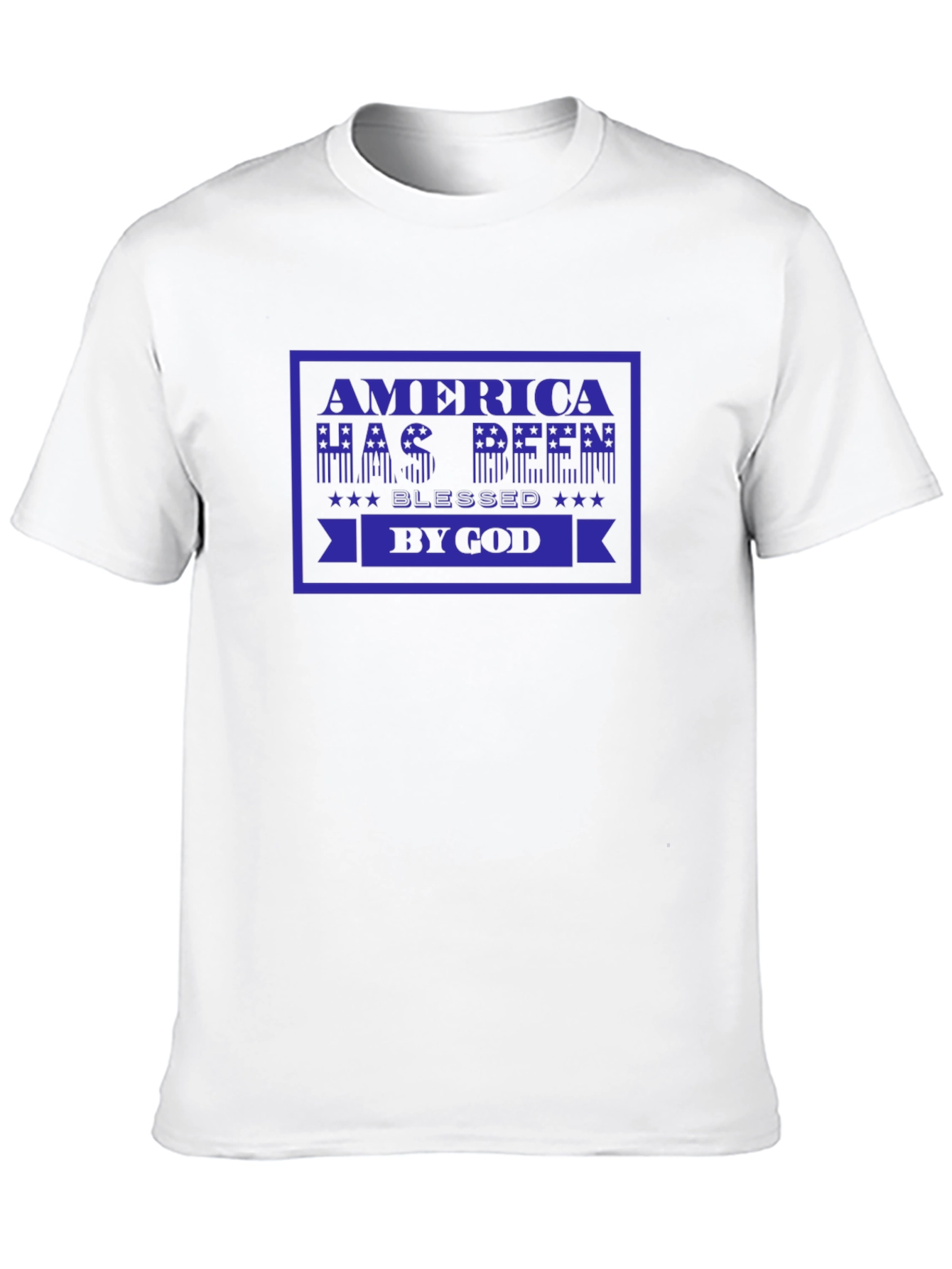 America Blessed By God Black T-Shirt