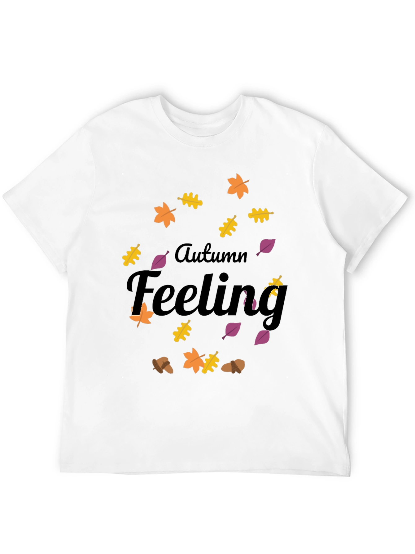 Autumn Feeling Graphic Tee - Stylish Fall Season Shirt