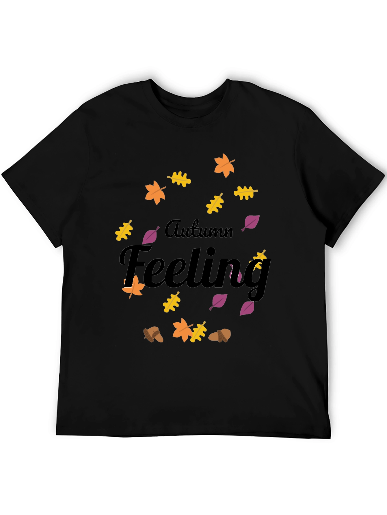 Autumn Feeling Graphic Tee - Stylish Fall Season Shirt