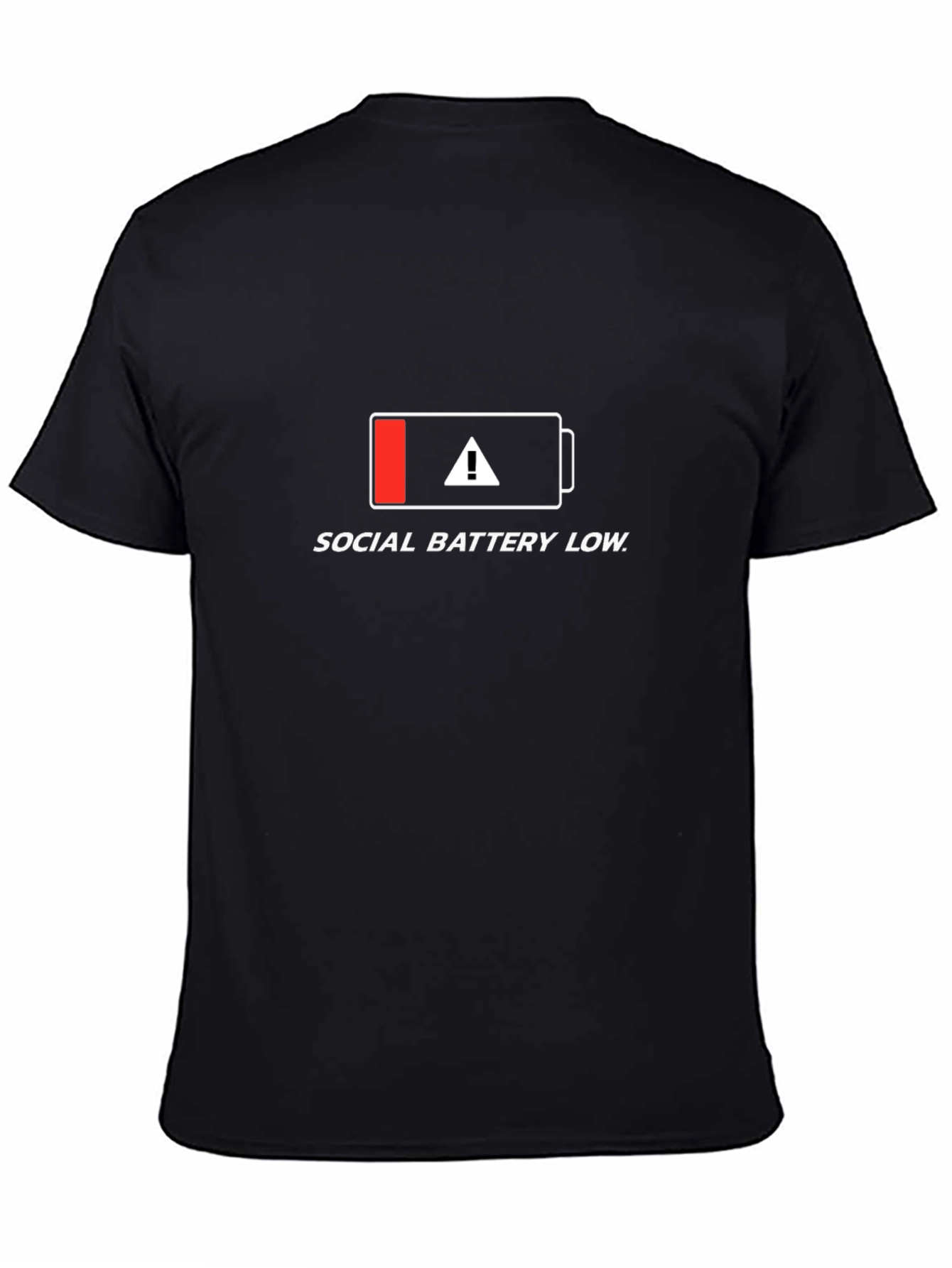 Social Battery Low T-Shirt - Introvert Humor Tee