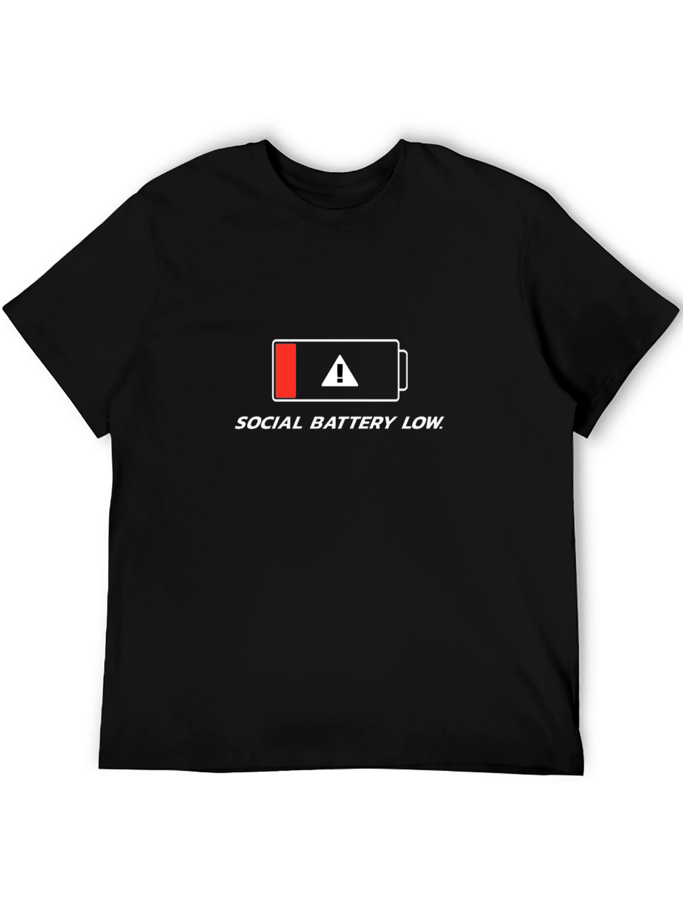 Social Battery Low T-Shirt - Introvert Humor Tee