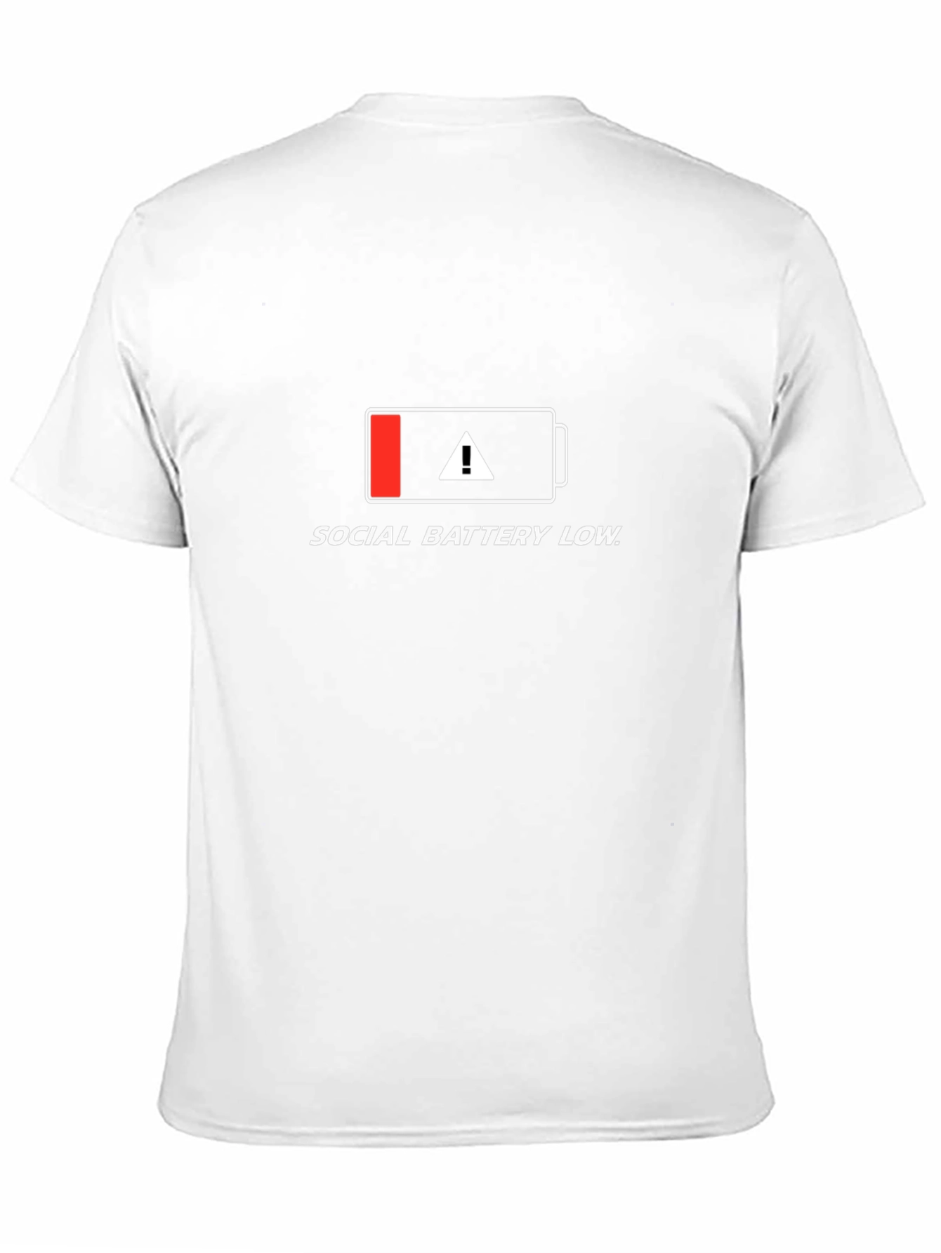 Social Battery Low T-Shirt - Introvert Humor Tee