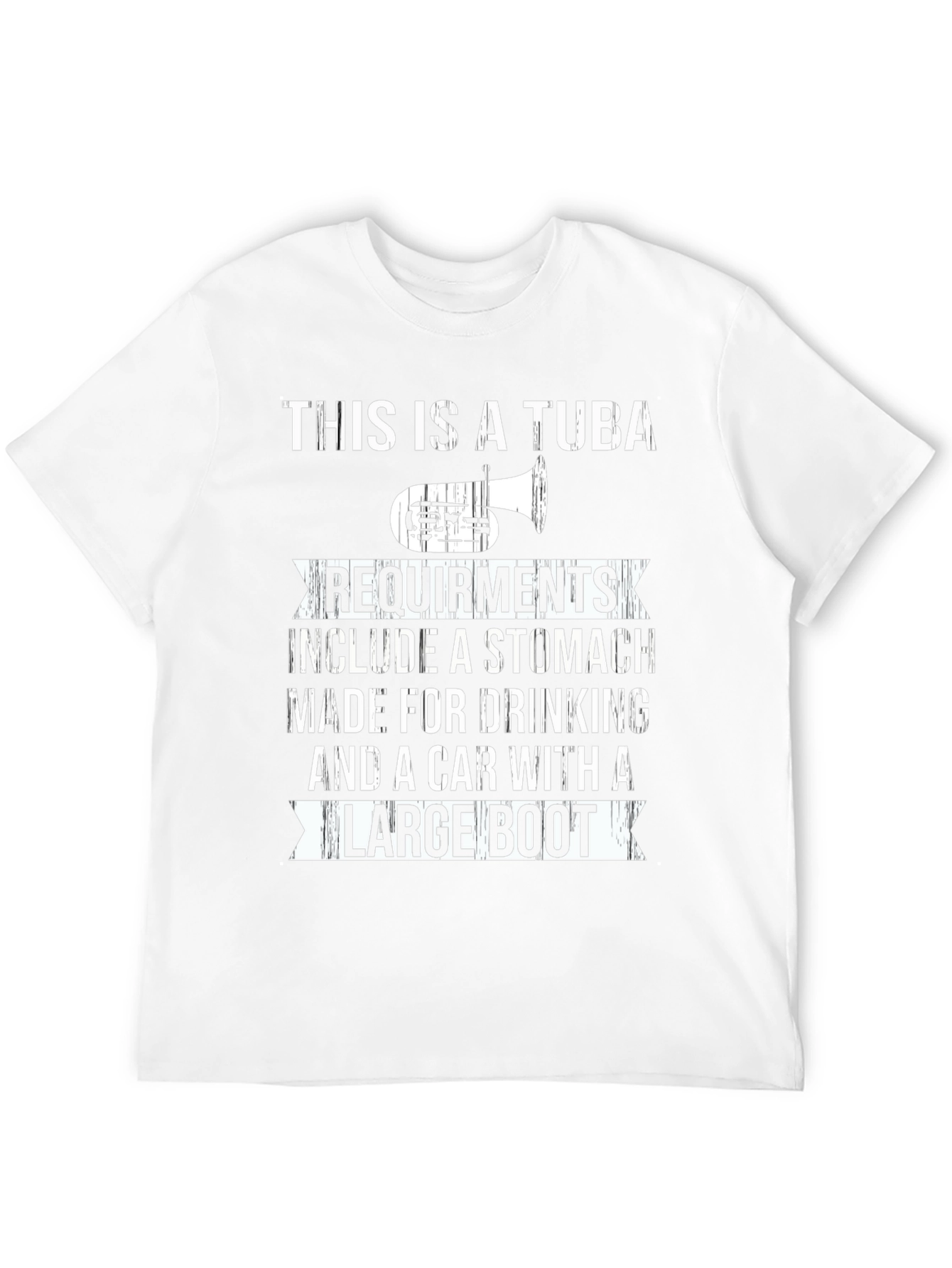 Tuba Player Requirements Graphic Tee - Novelty Musician Shirt