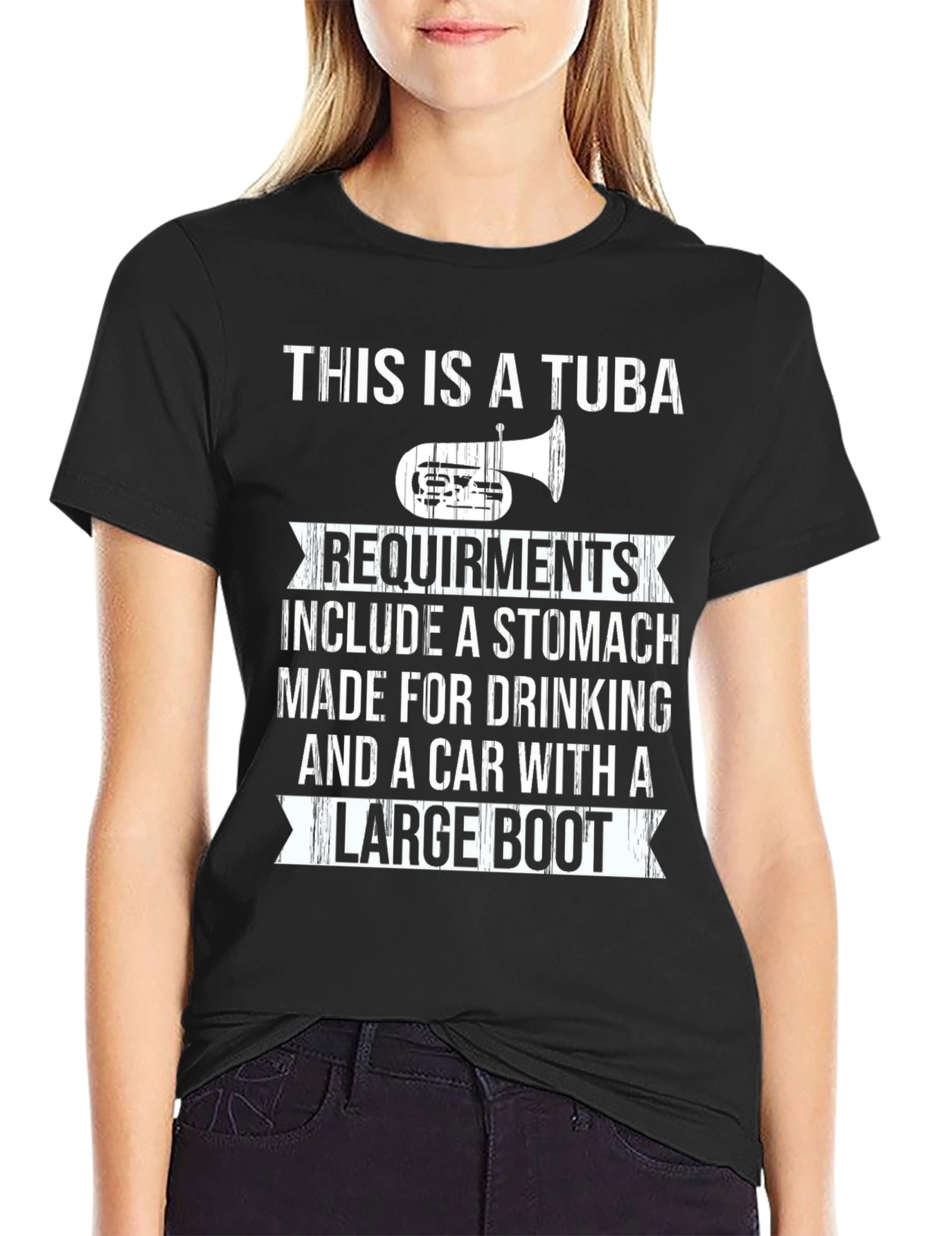 Tuba Player Requirements Graphic Tee - Novelty Musician Shirt