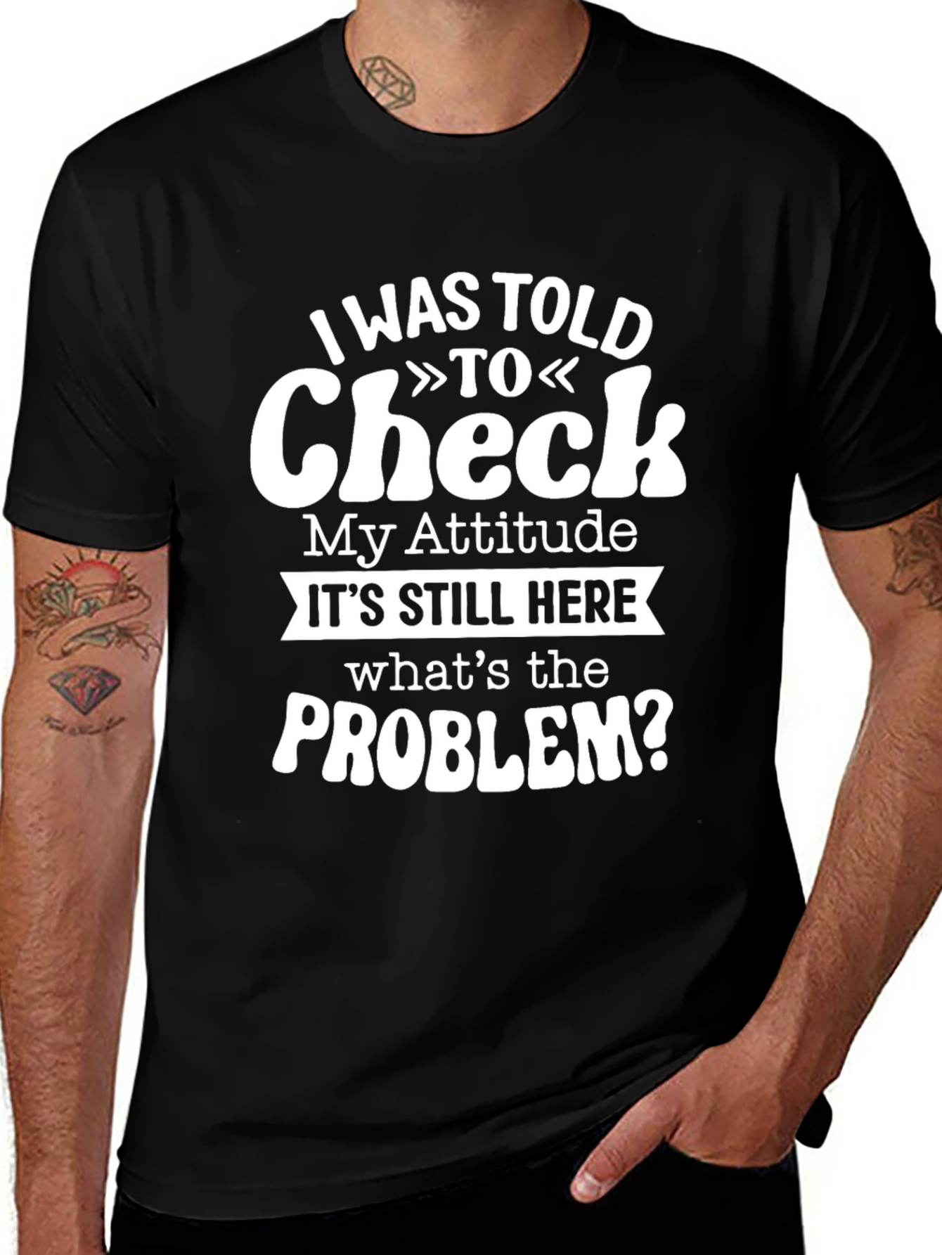 Funny Attitude Check T-Shirt