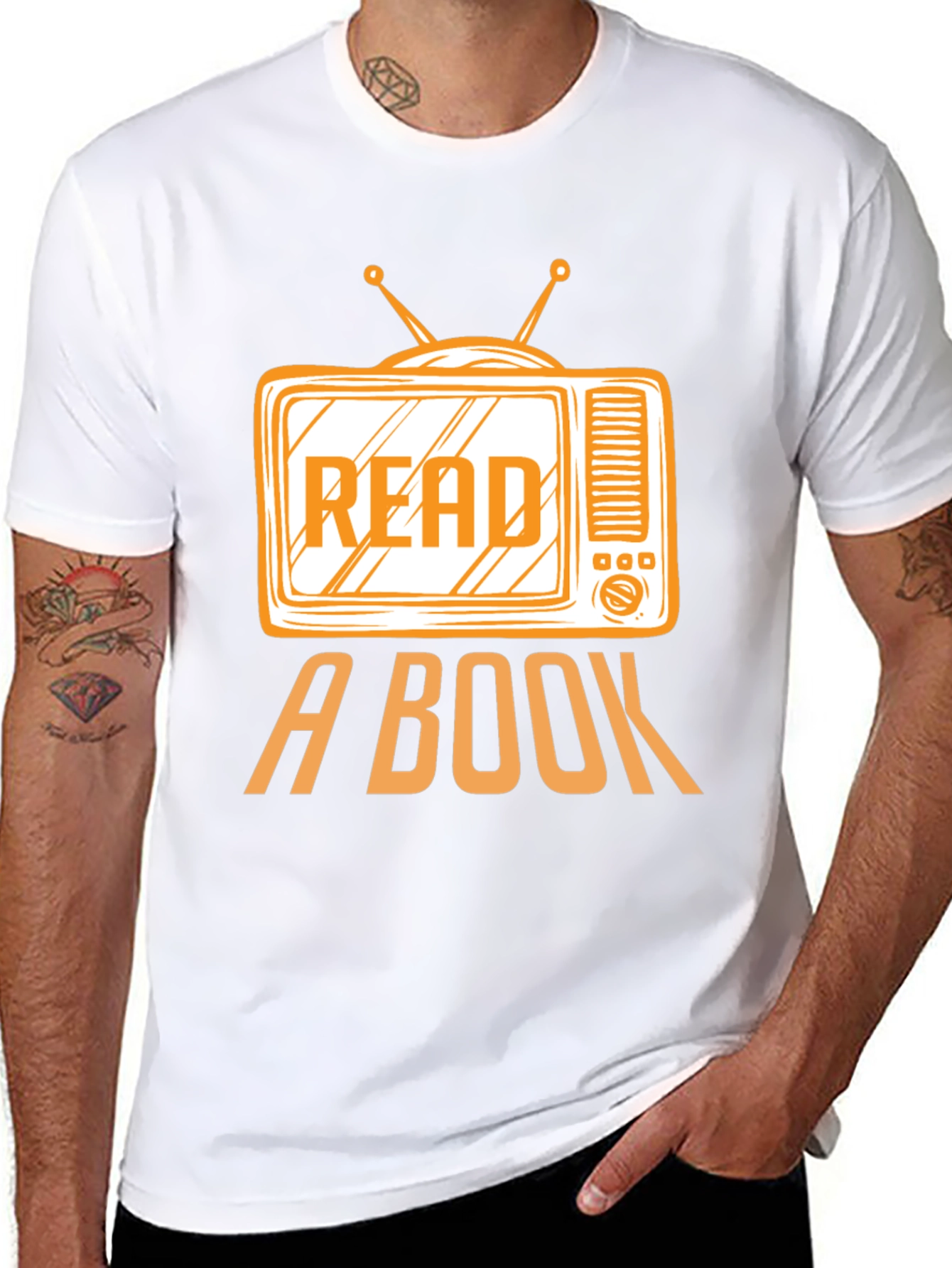 Read a Book T-Shirt - Anti-TV Retro Style Tee