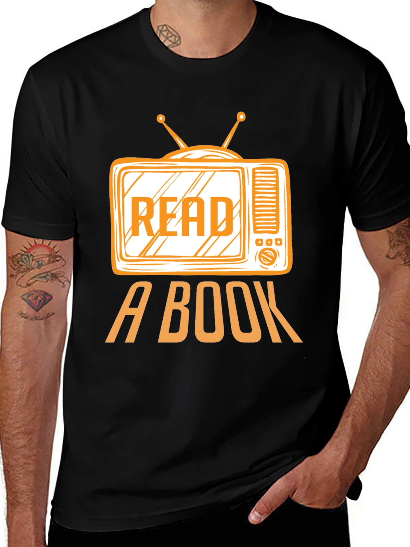 Read a Book T-Shirt - Anti-TV Retro Style Tee