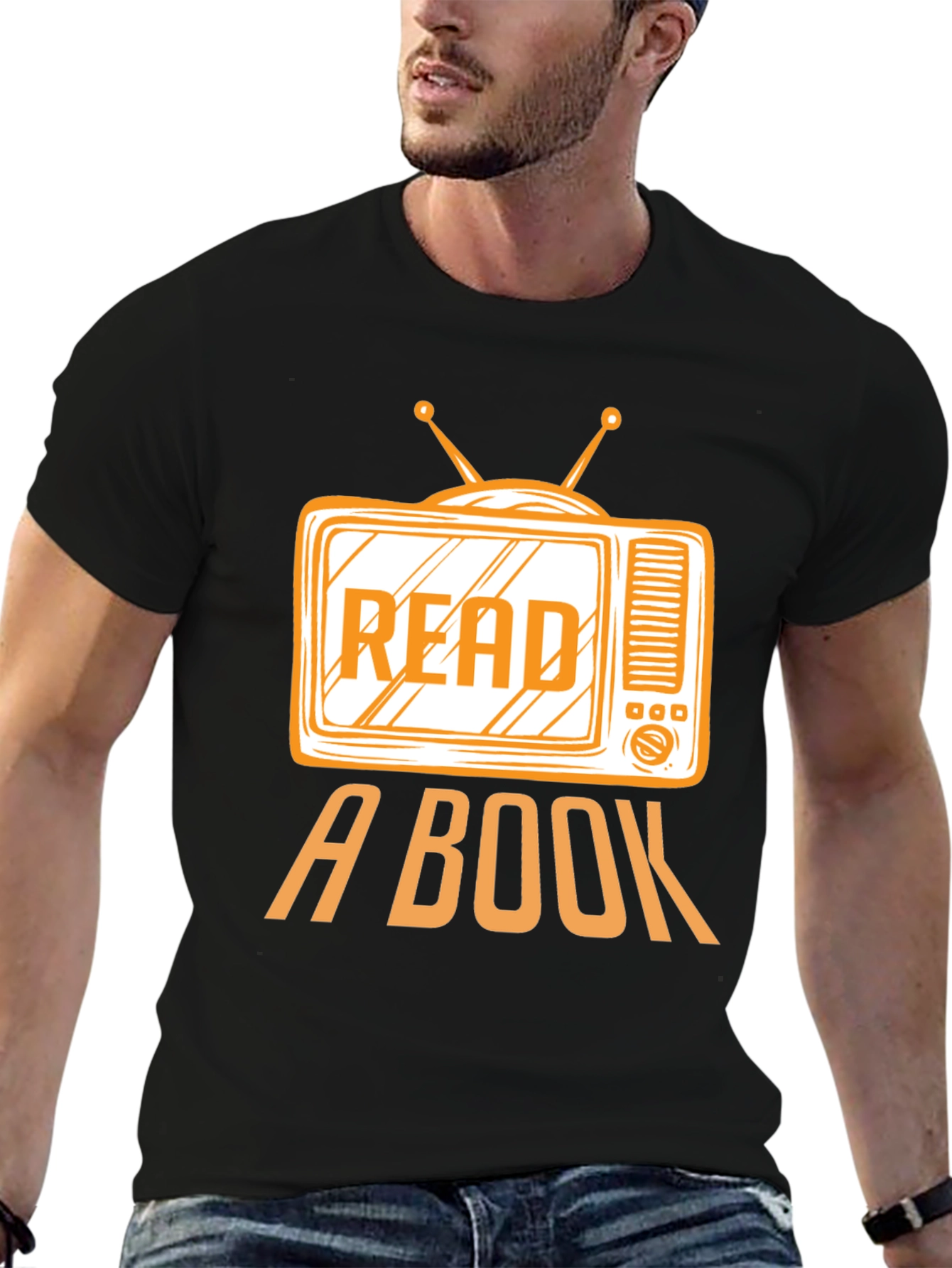Read a Book T-Shirt - Anti-TV Retro Style Tee