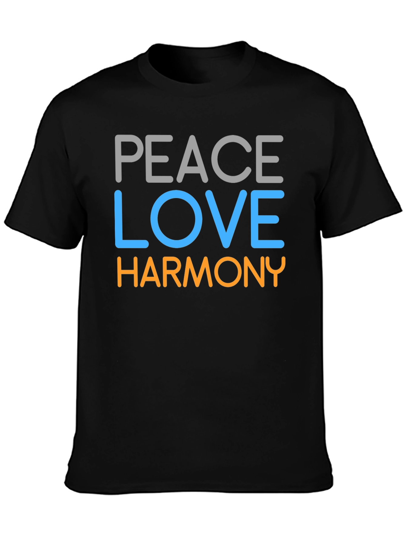 Peace Love Harmony Graphic Tee - Stylish Unisex T-Shirt
