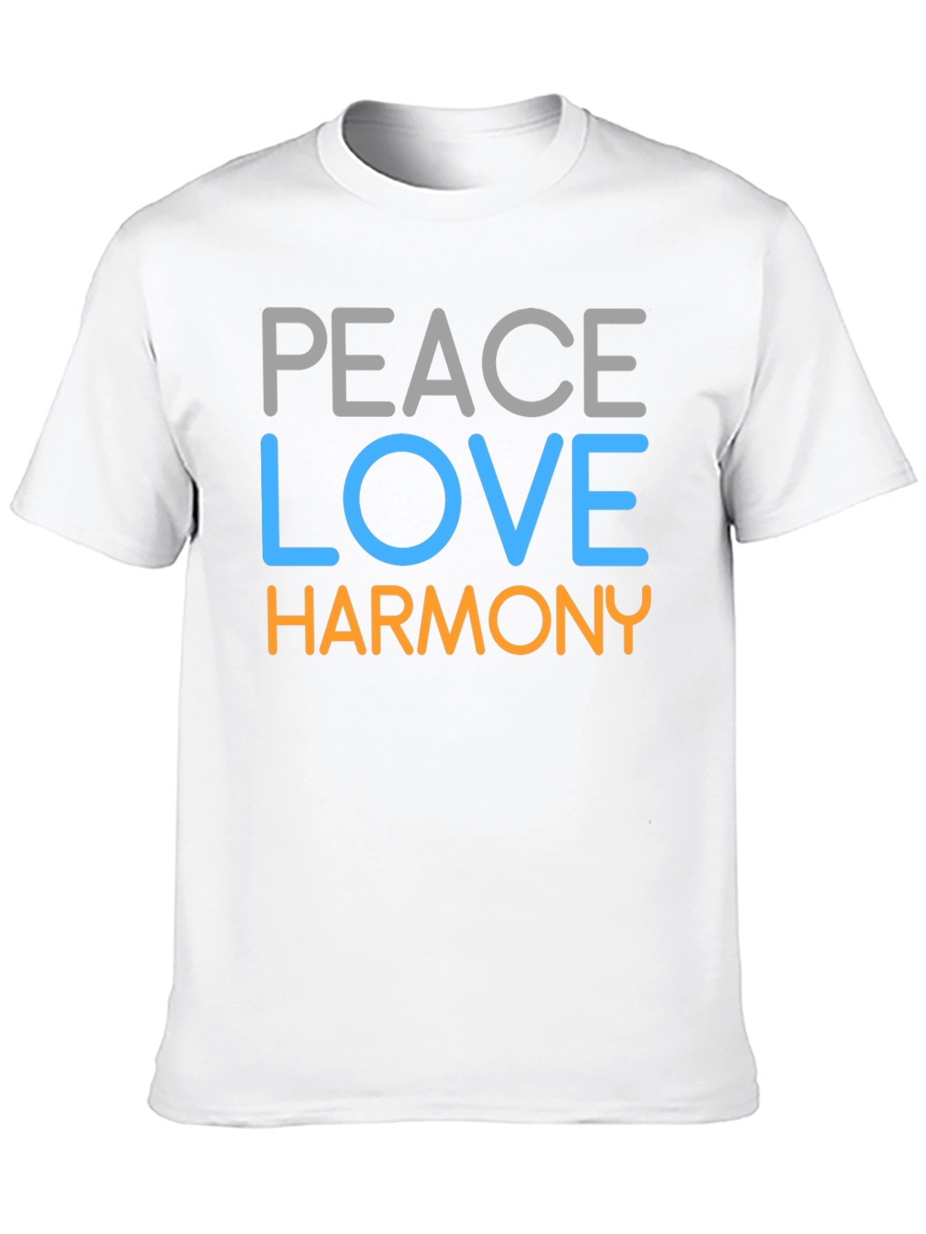 Peace Love Harmony Graphic Tee - Stylish Unisex T-Shirt