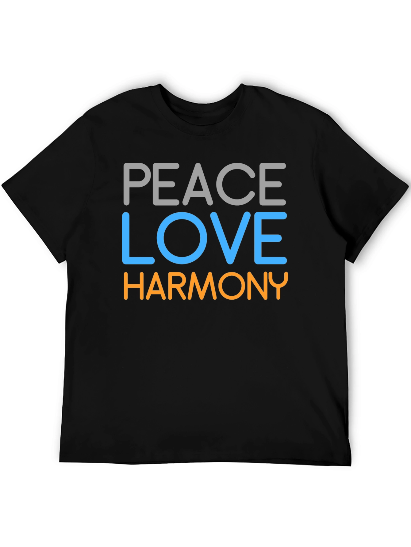 Peace Love Harmony Graphic Tee - Stylish Unisex T-Shirt