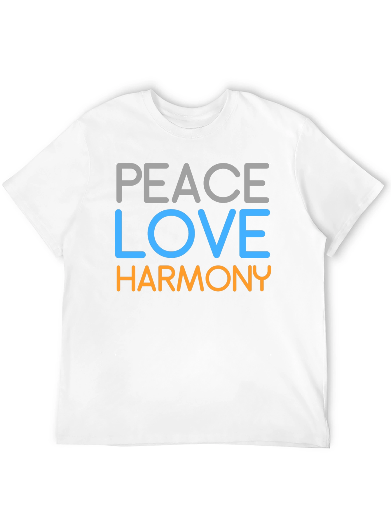 Peace Love Harmony Graphic Tee - Stylish Unisex T-Shirt