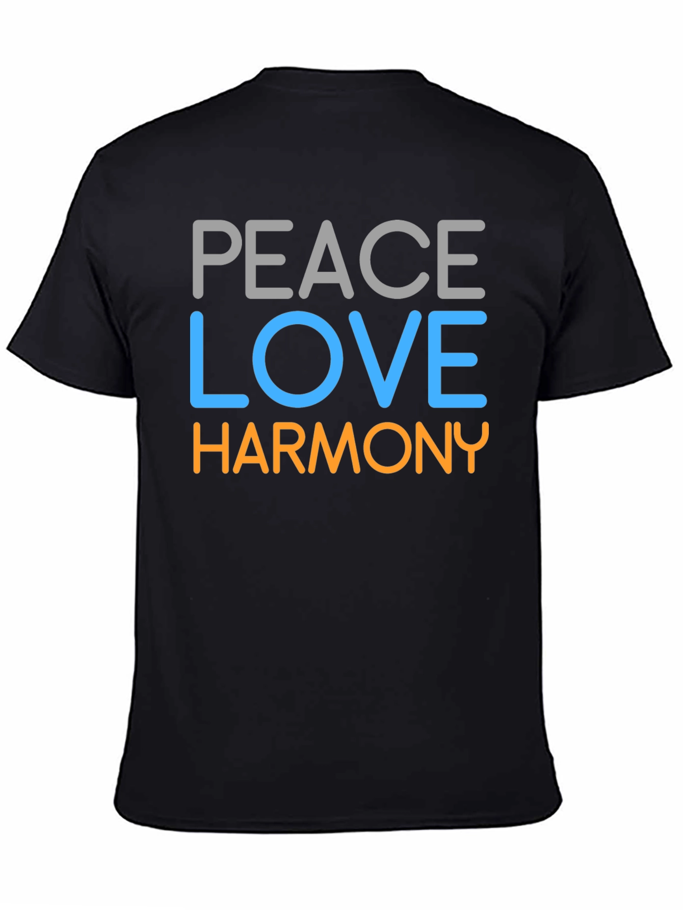 Peace Love Harmony Graphic Tee - Stylish Unisex T-Shirt