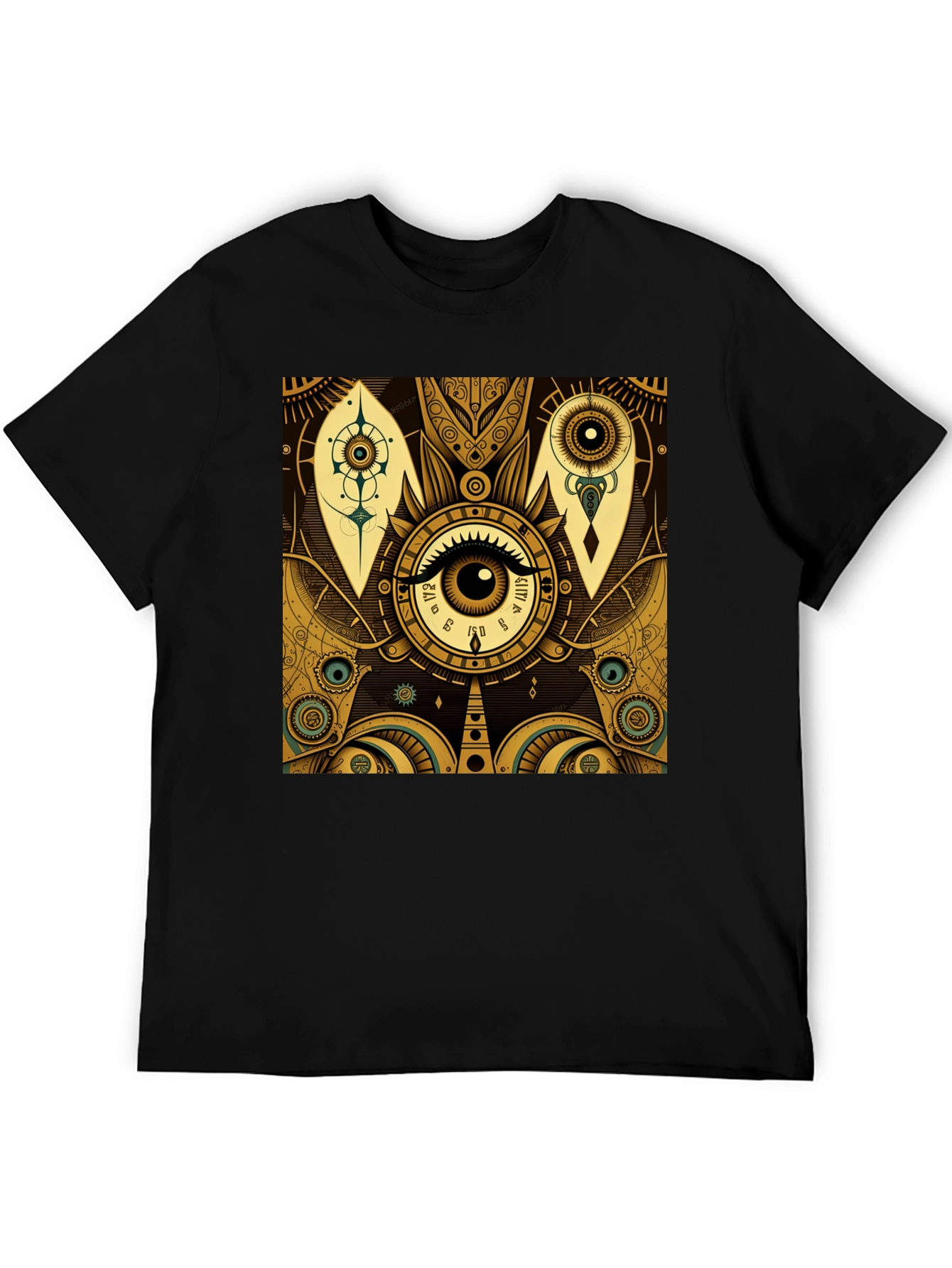 Mystic Eye Graphic Tee - Stylish Black T-Shirt
