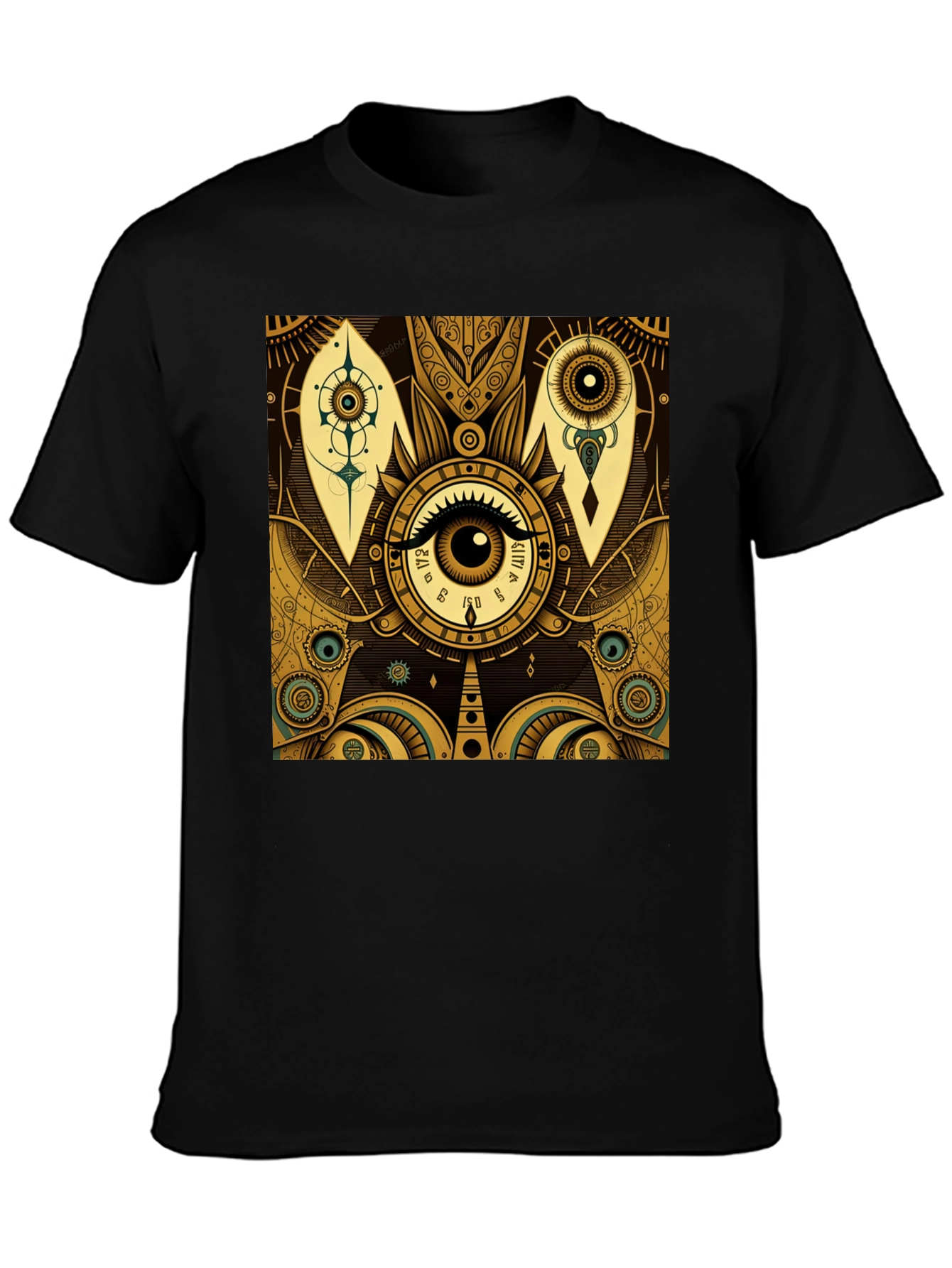 Mystic Eye Graphic Tee - Stylish Black T-Shirt