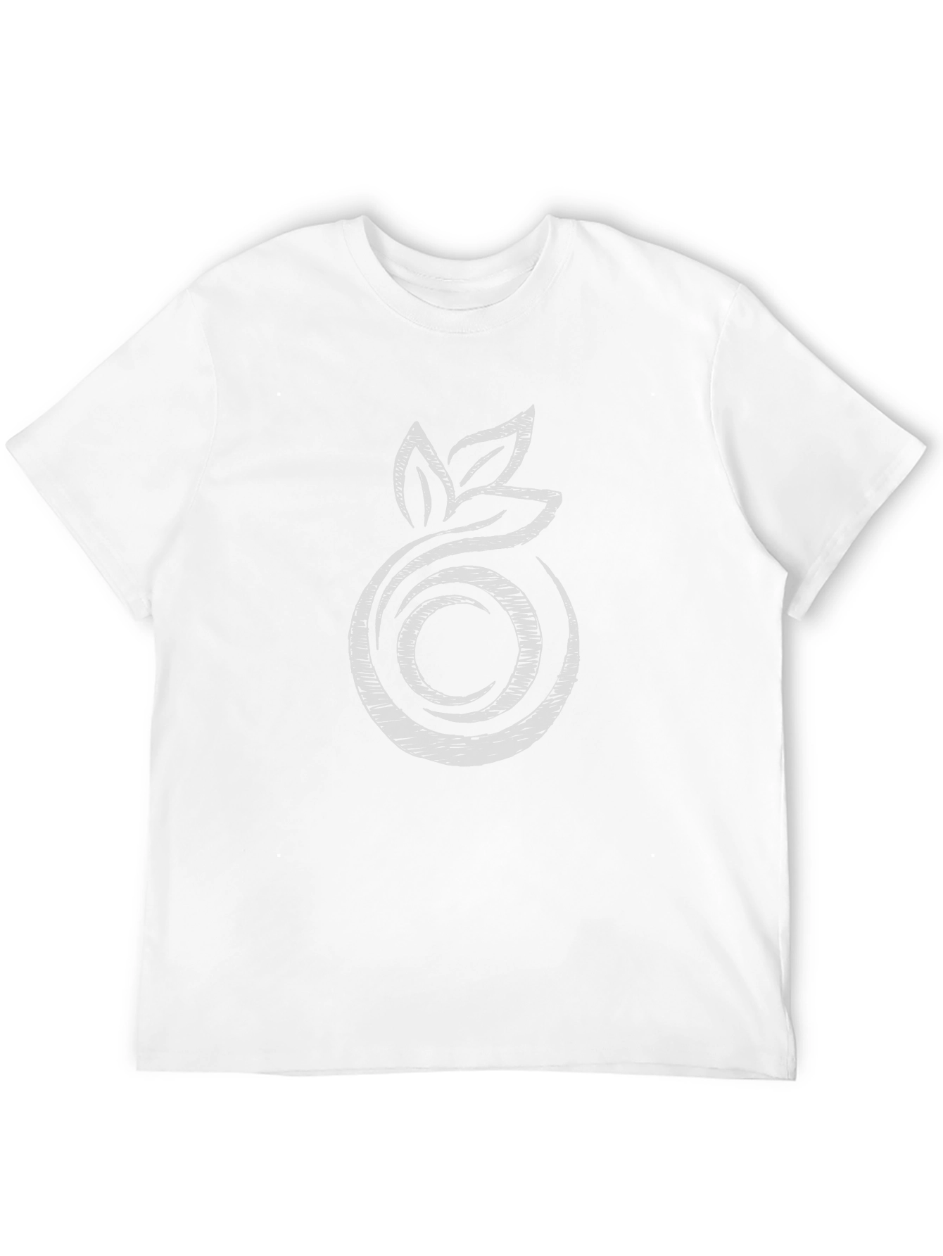 Abstract Fruit Graphic Tee - Modern Black T-Shirt