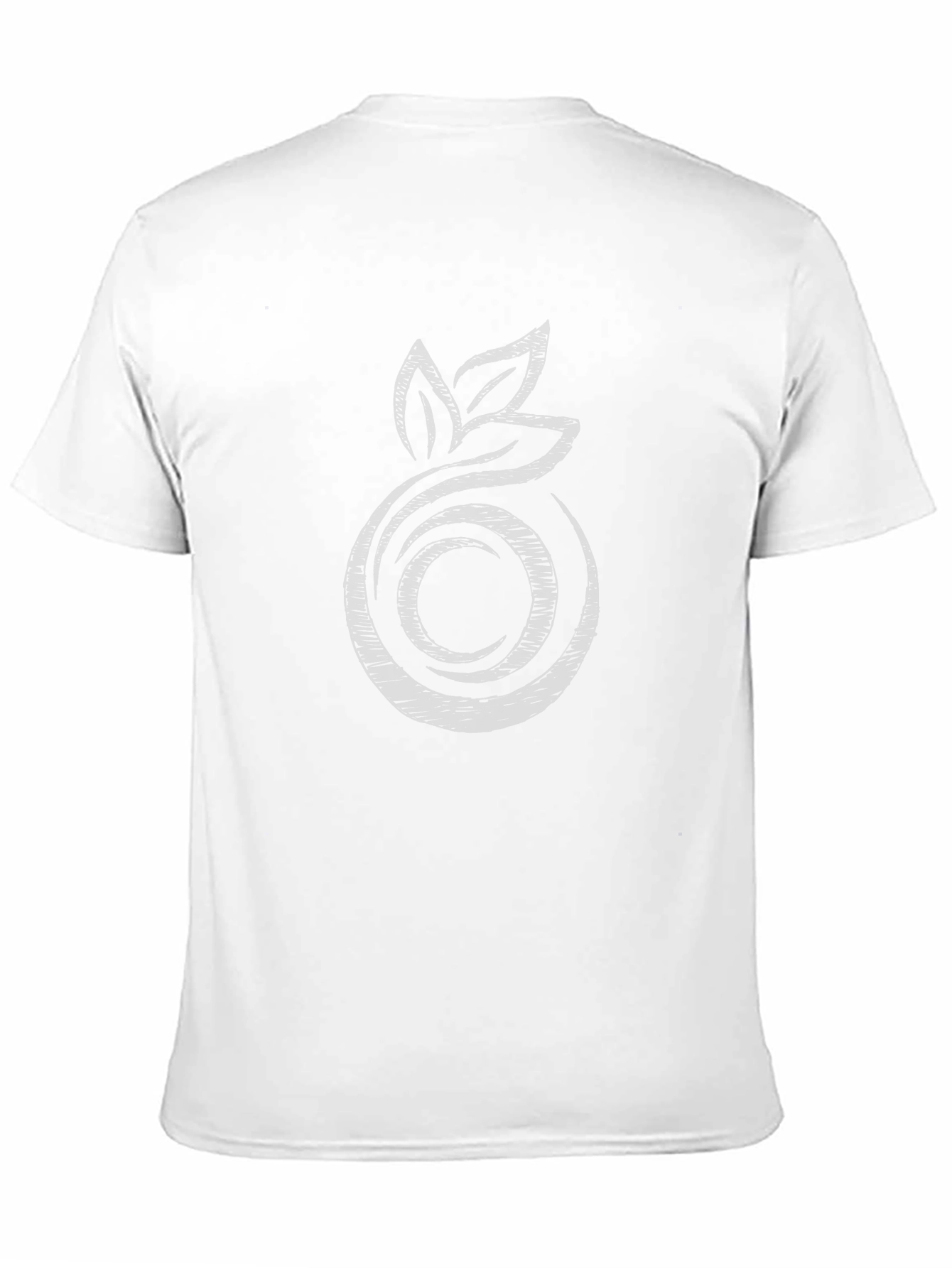 Abstract Fruit Graphic Tee - Modern Black T-Shirt