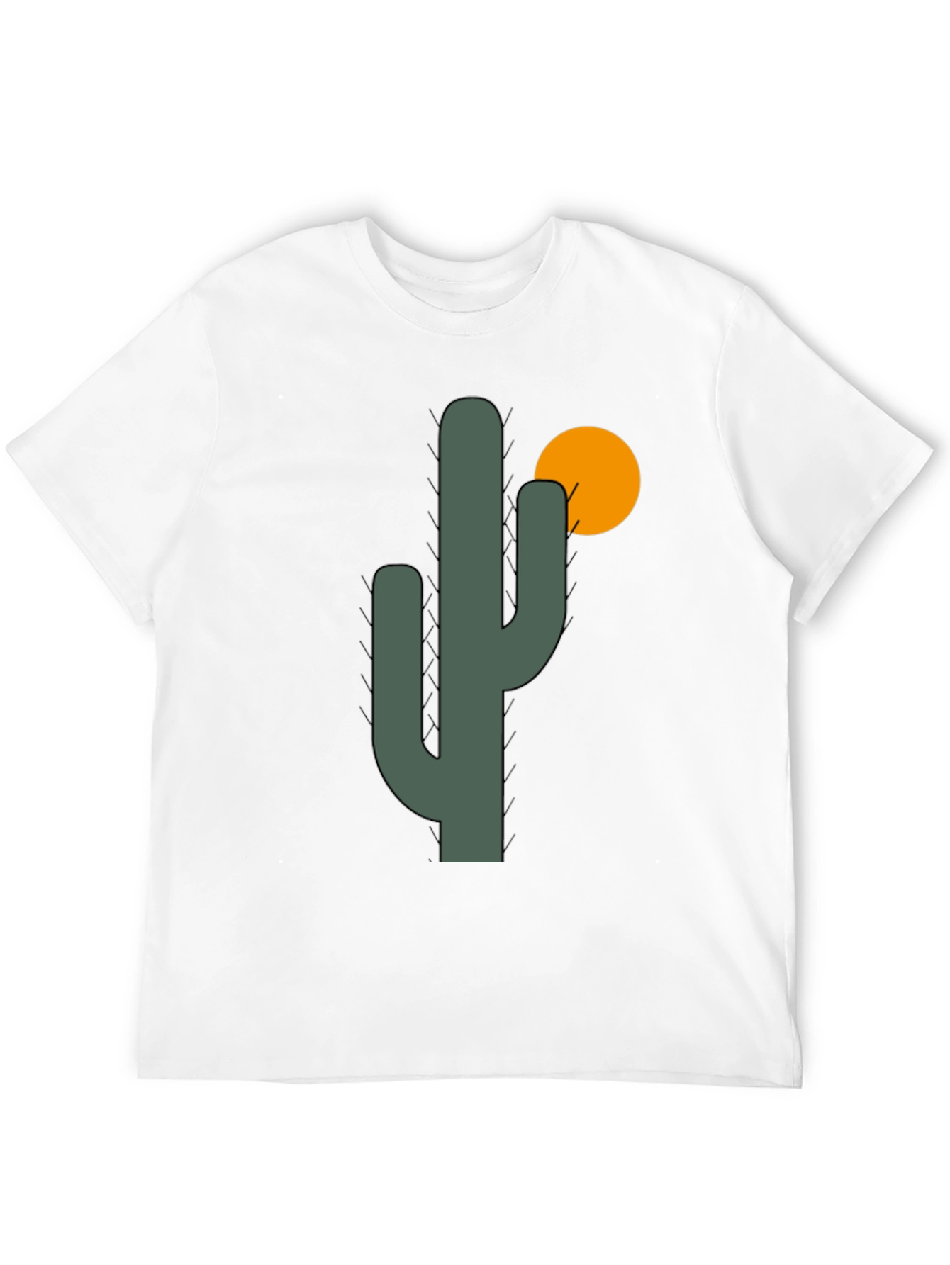 Cactus Graphic Tee - Desert Vibes Black T-Shirt