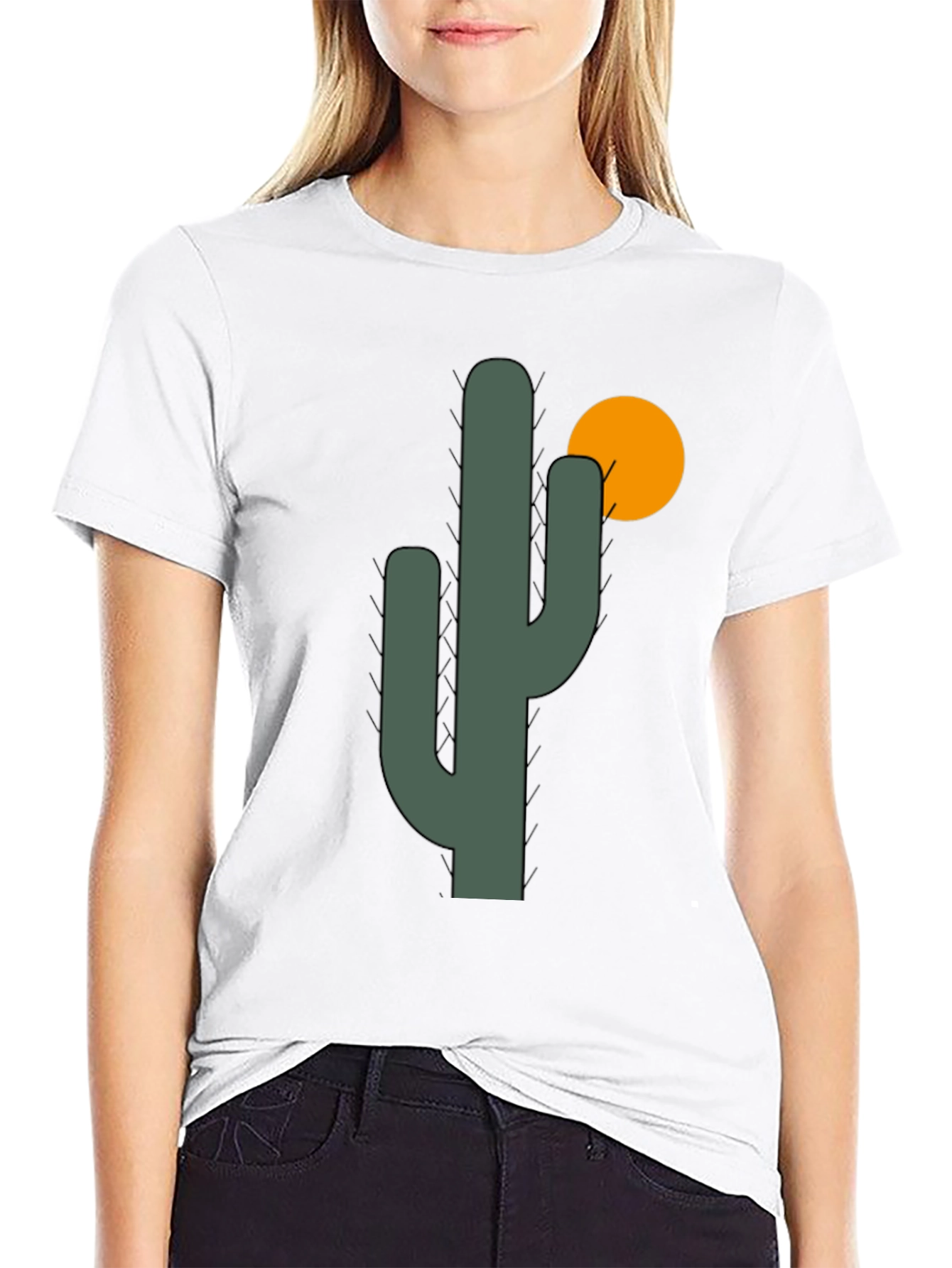 Cactus Graphic Tee - Desert Vibes Black T-Shirt