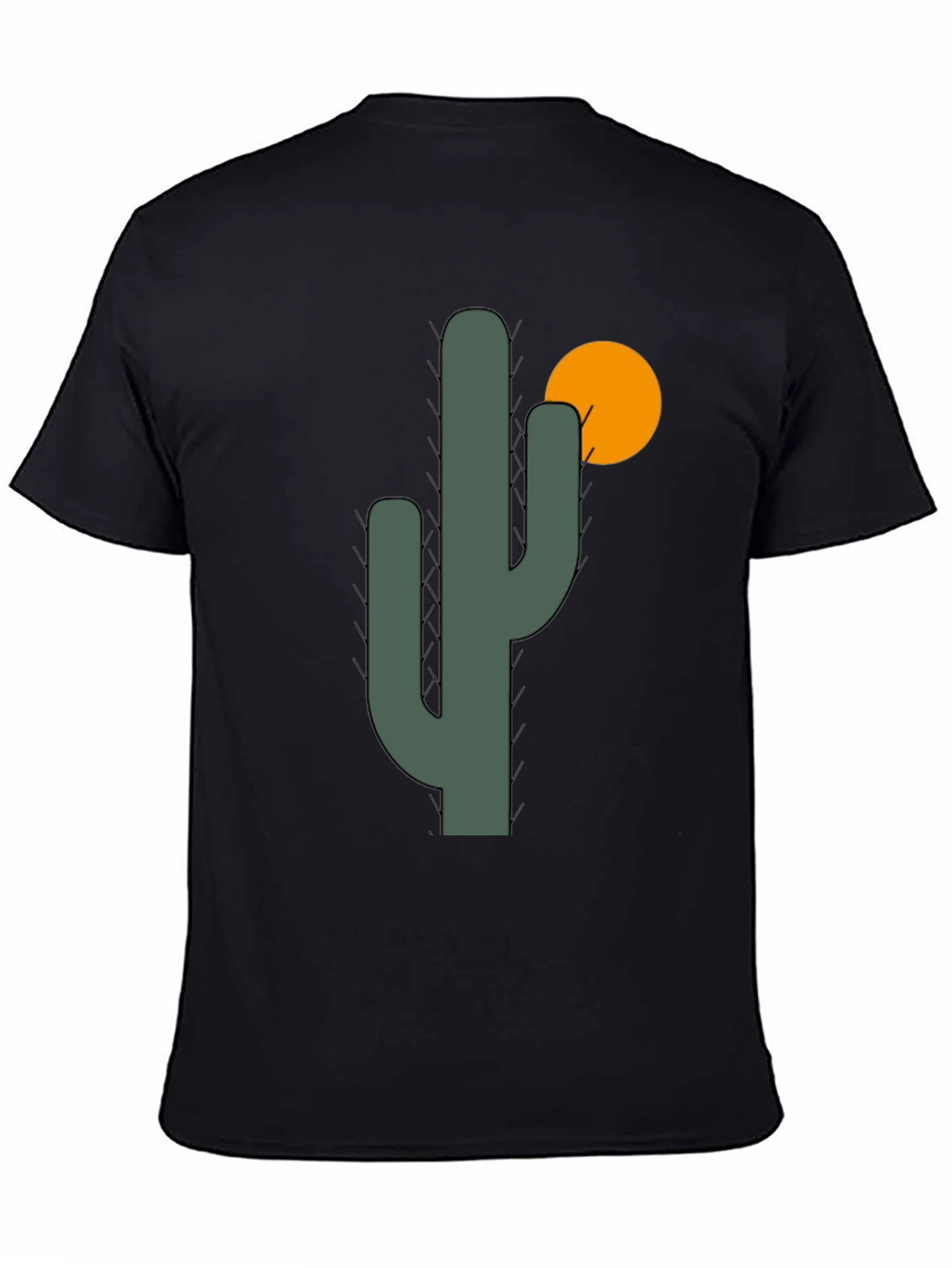 Cactus Graphic Tee - Desert Vibes Black T-Shirt