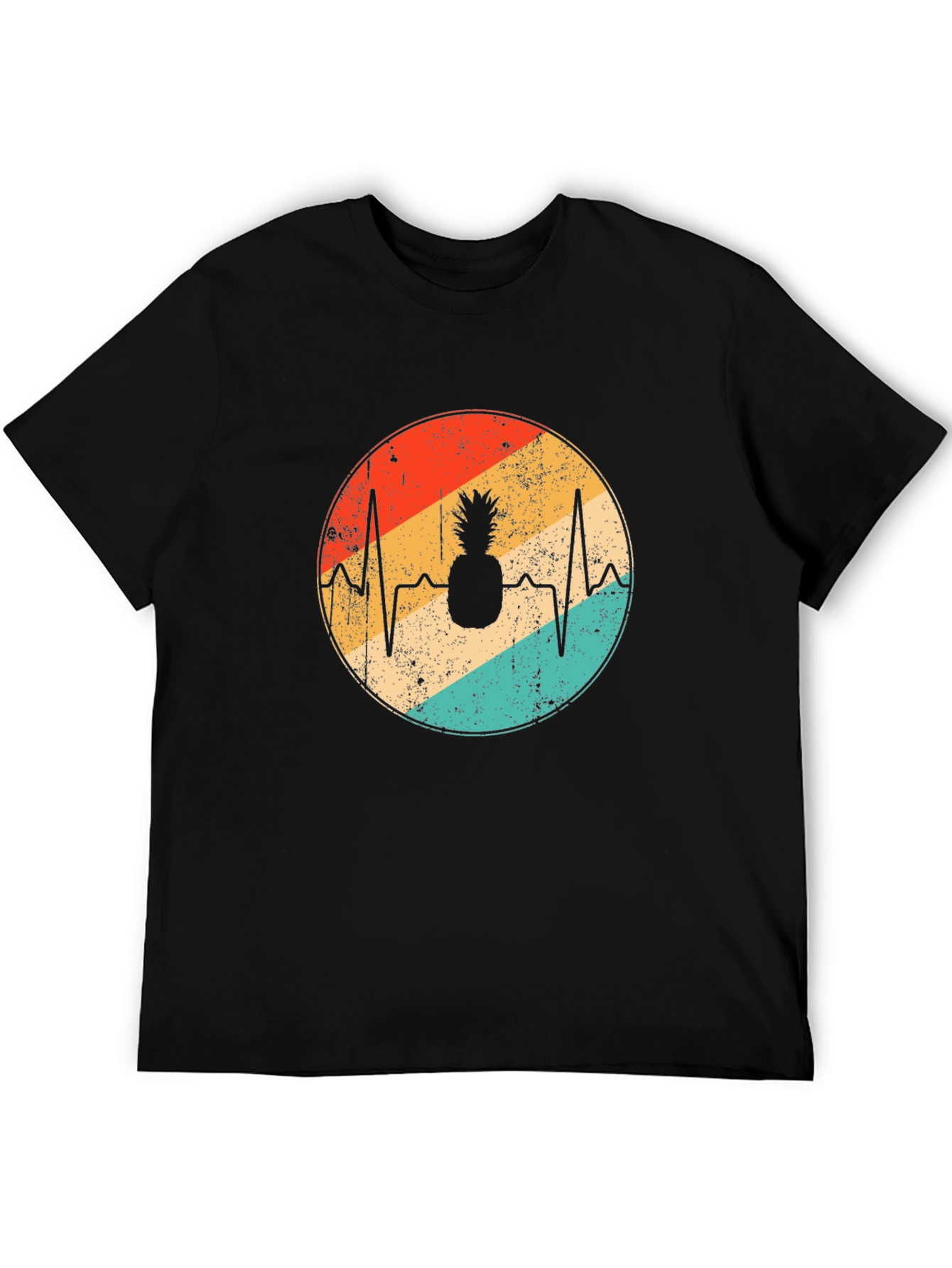 Pineapple Heartbeat Retro T-Shirt