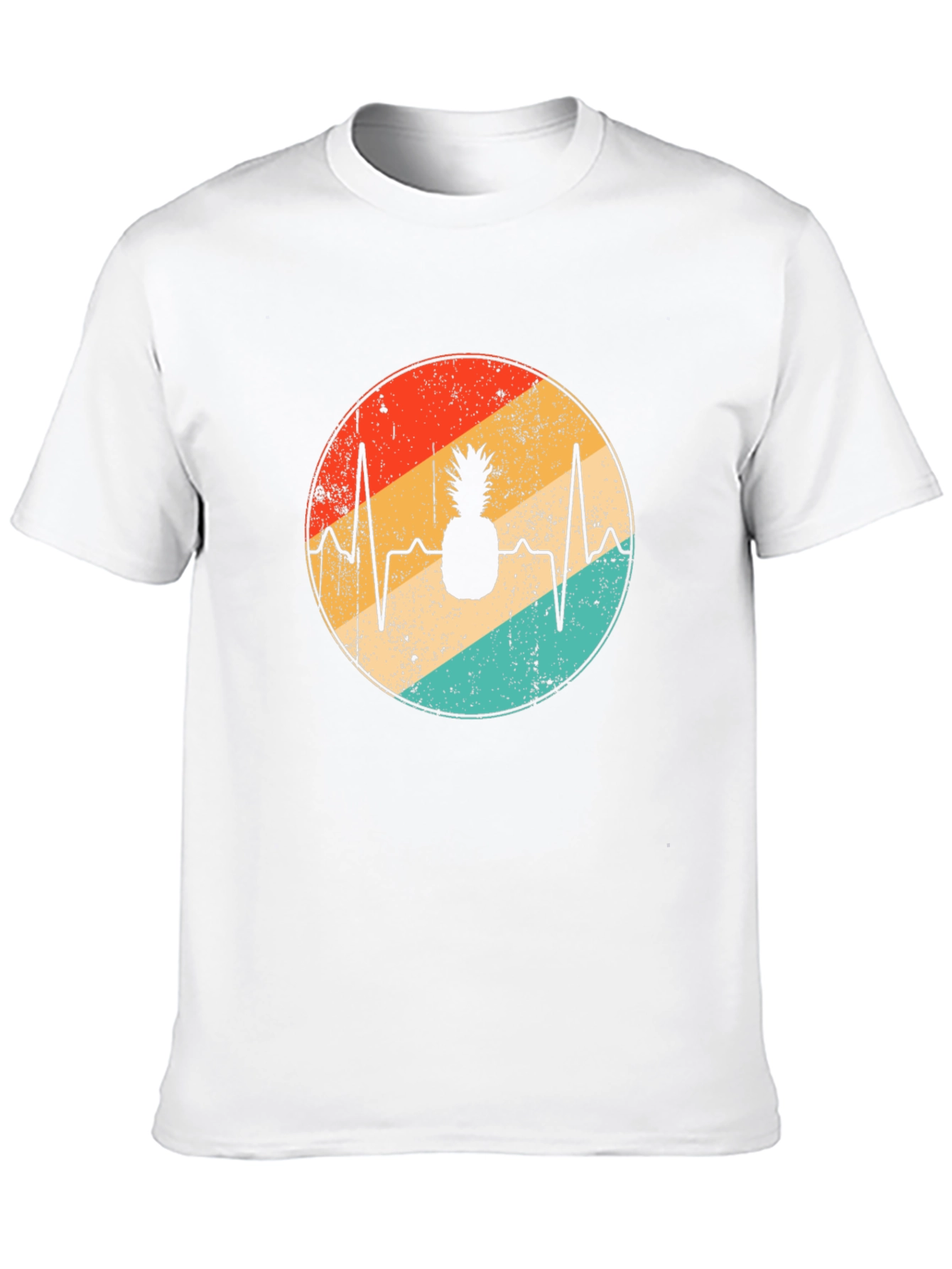 Pineapple Heartbeat Retro T-Shirt