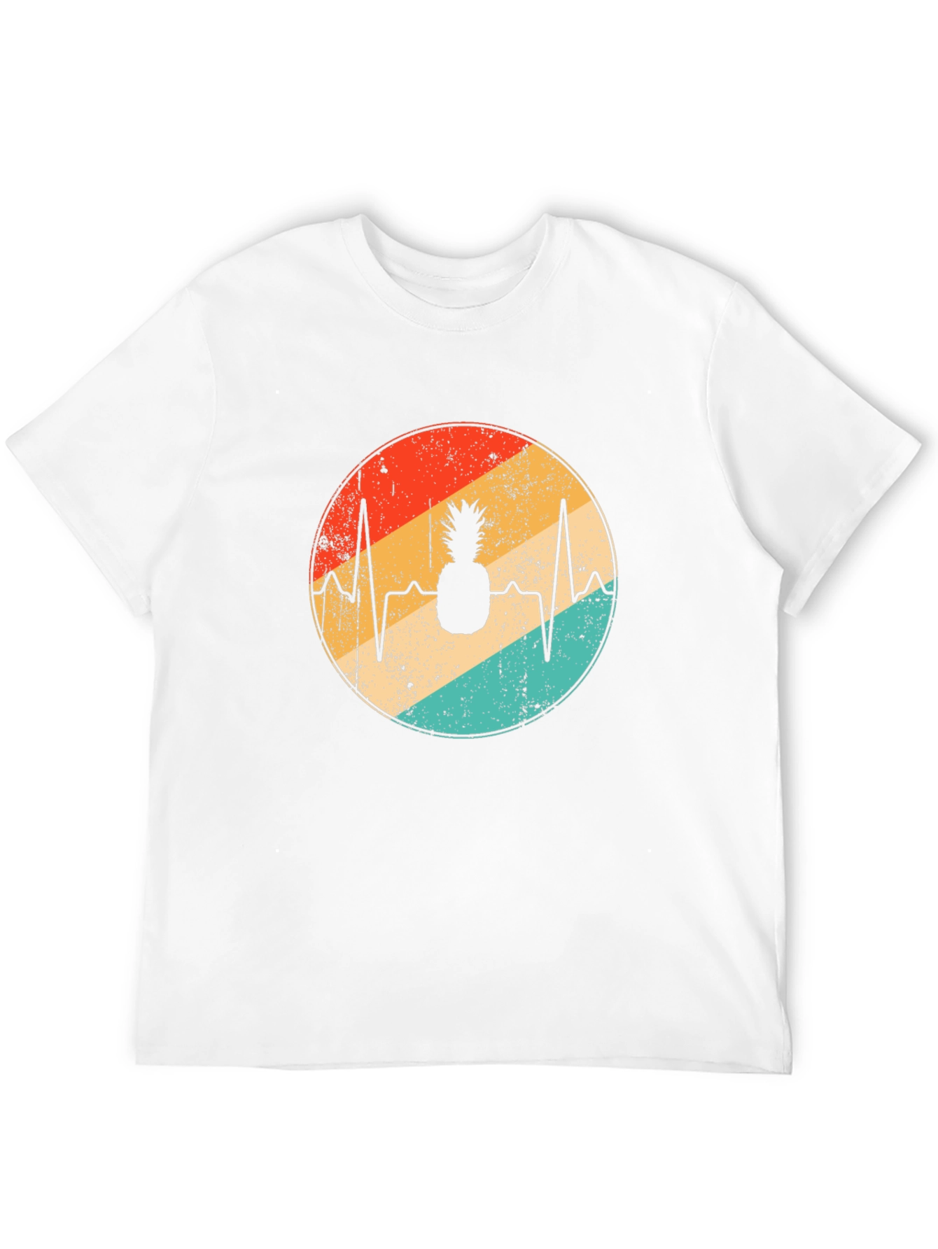 Pineapple Heartbeat Retro T-Shirt