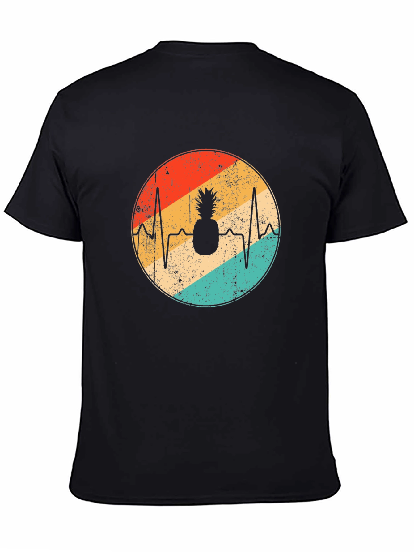 Pineapple Heartbeat Retro T-Shirt