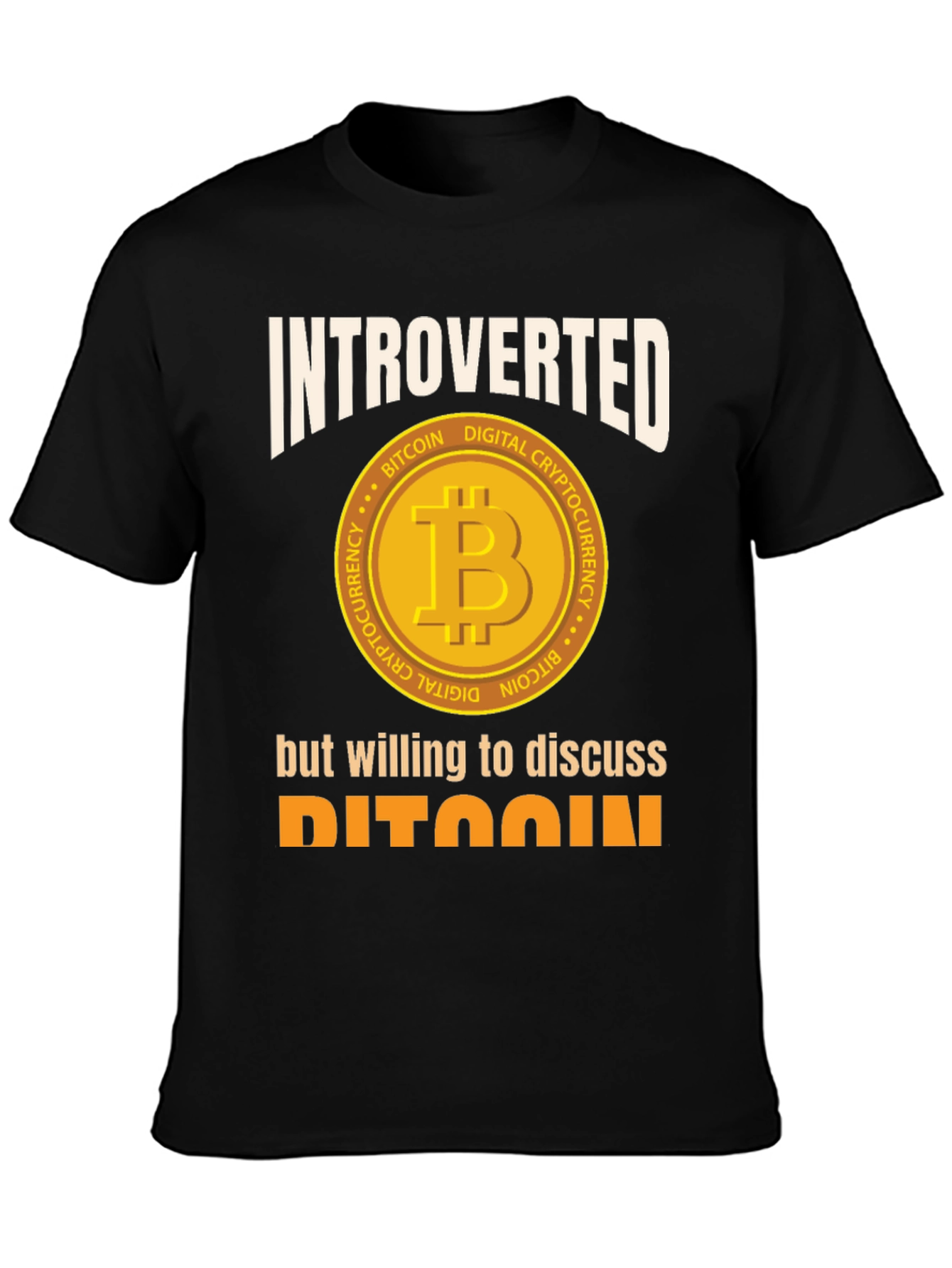 Introverted Bitcoin Crypto T-Shirt